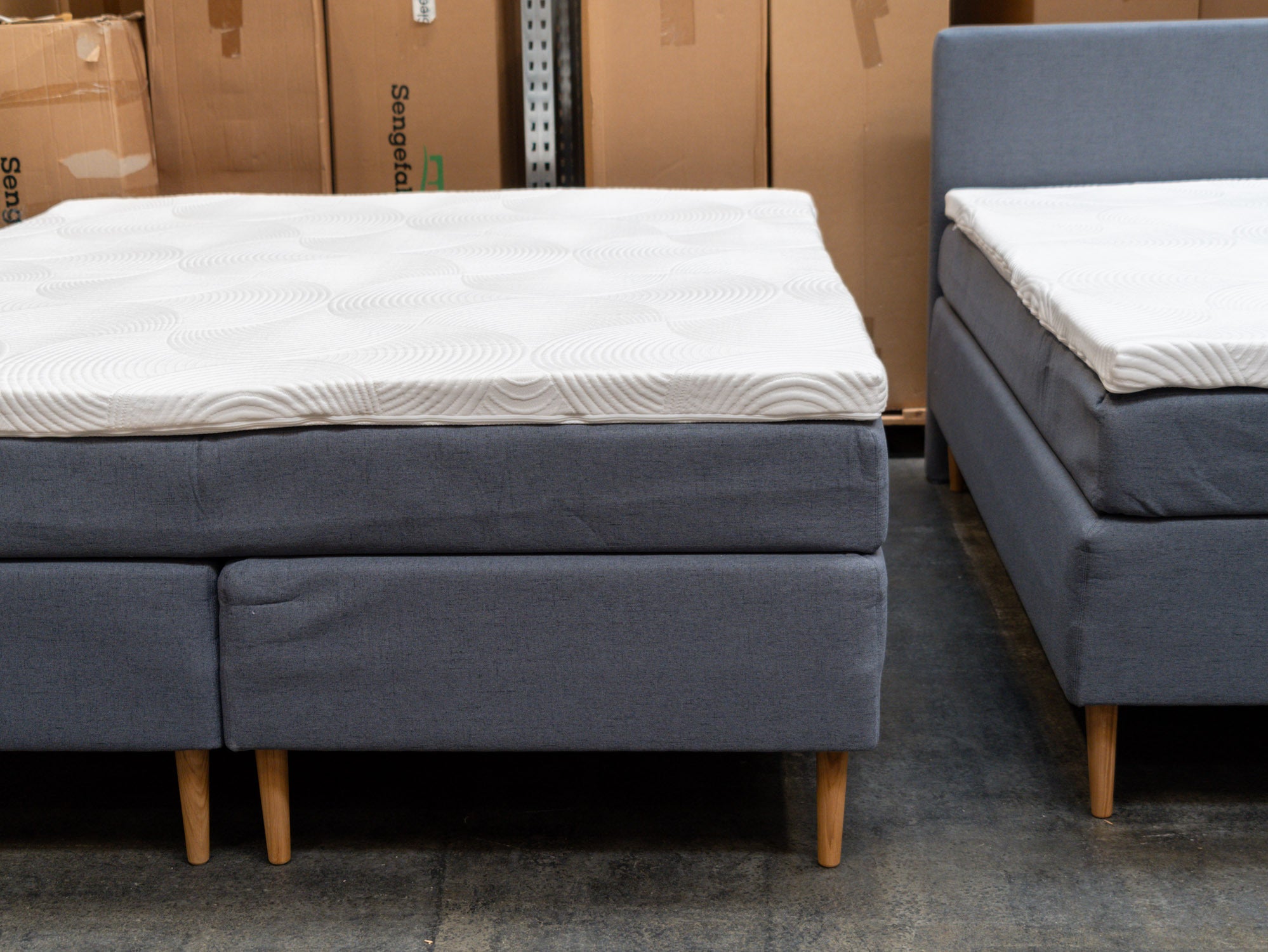 Kontinental 180x210 mørkegrå