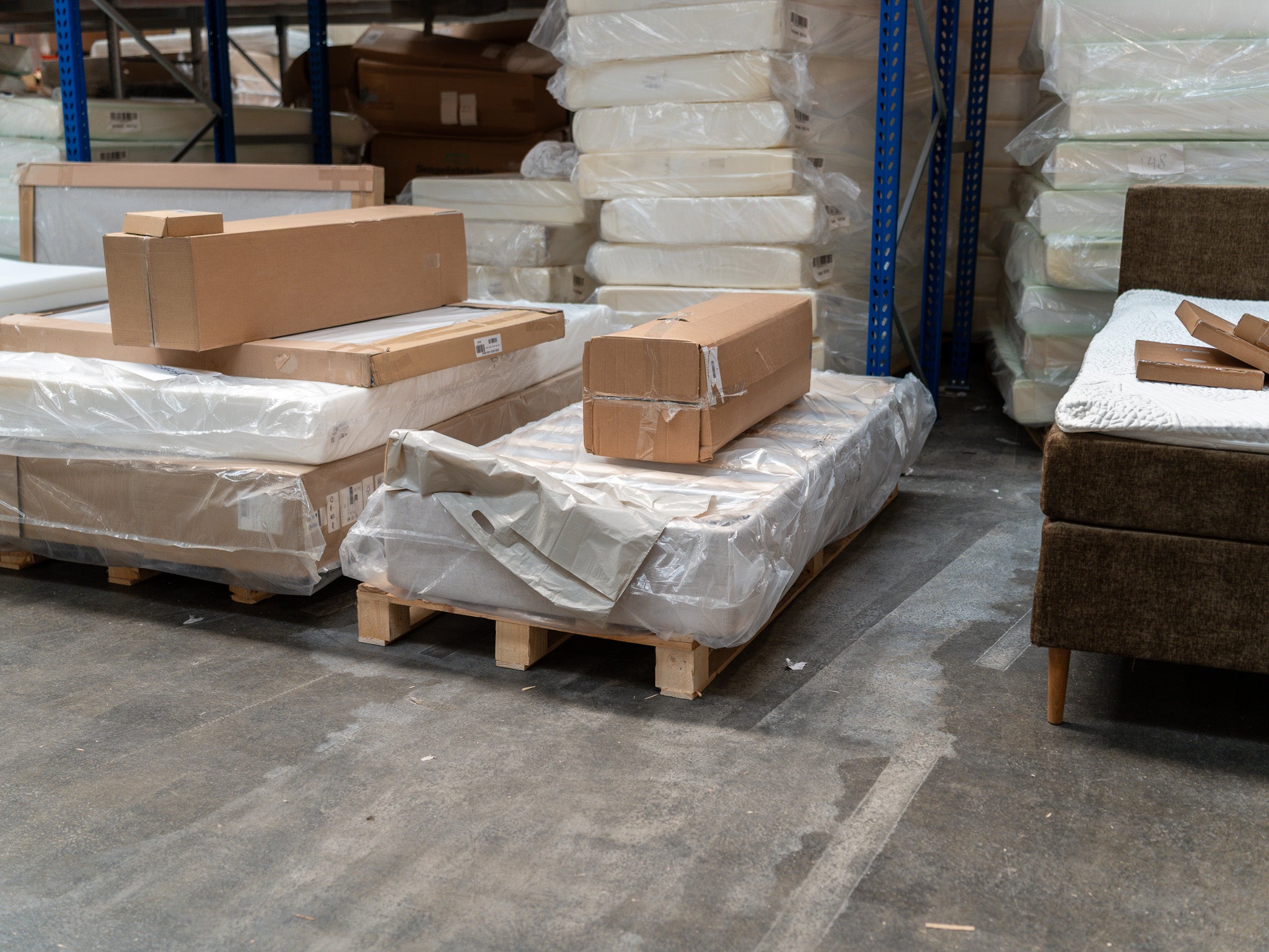 Boksmadras 90x200 sand