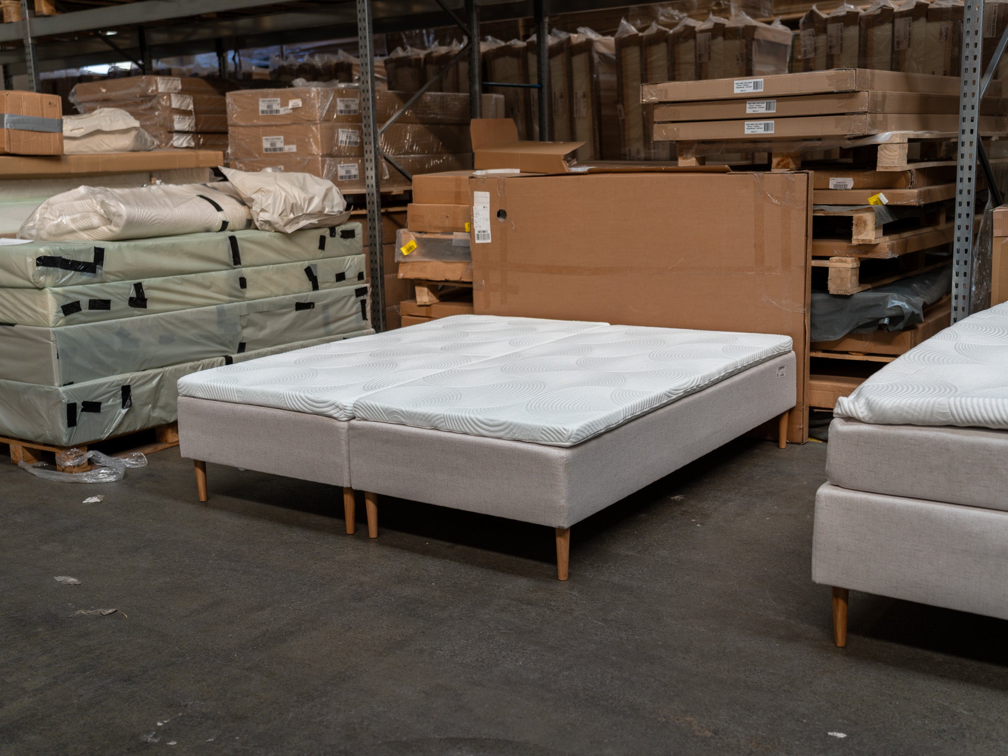 Boksmadras 180x200 sand