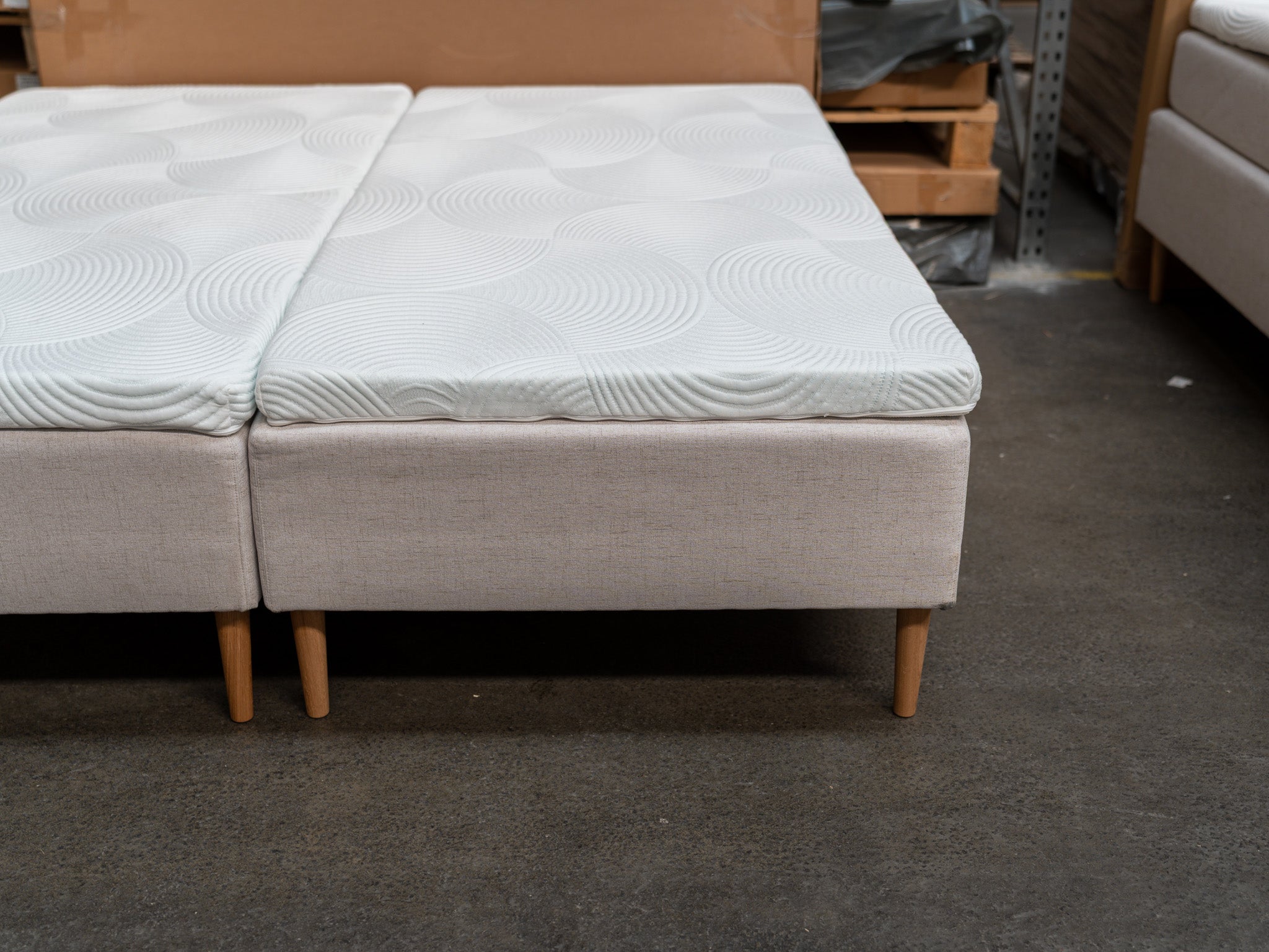 Boksmadras 180x200 sand