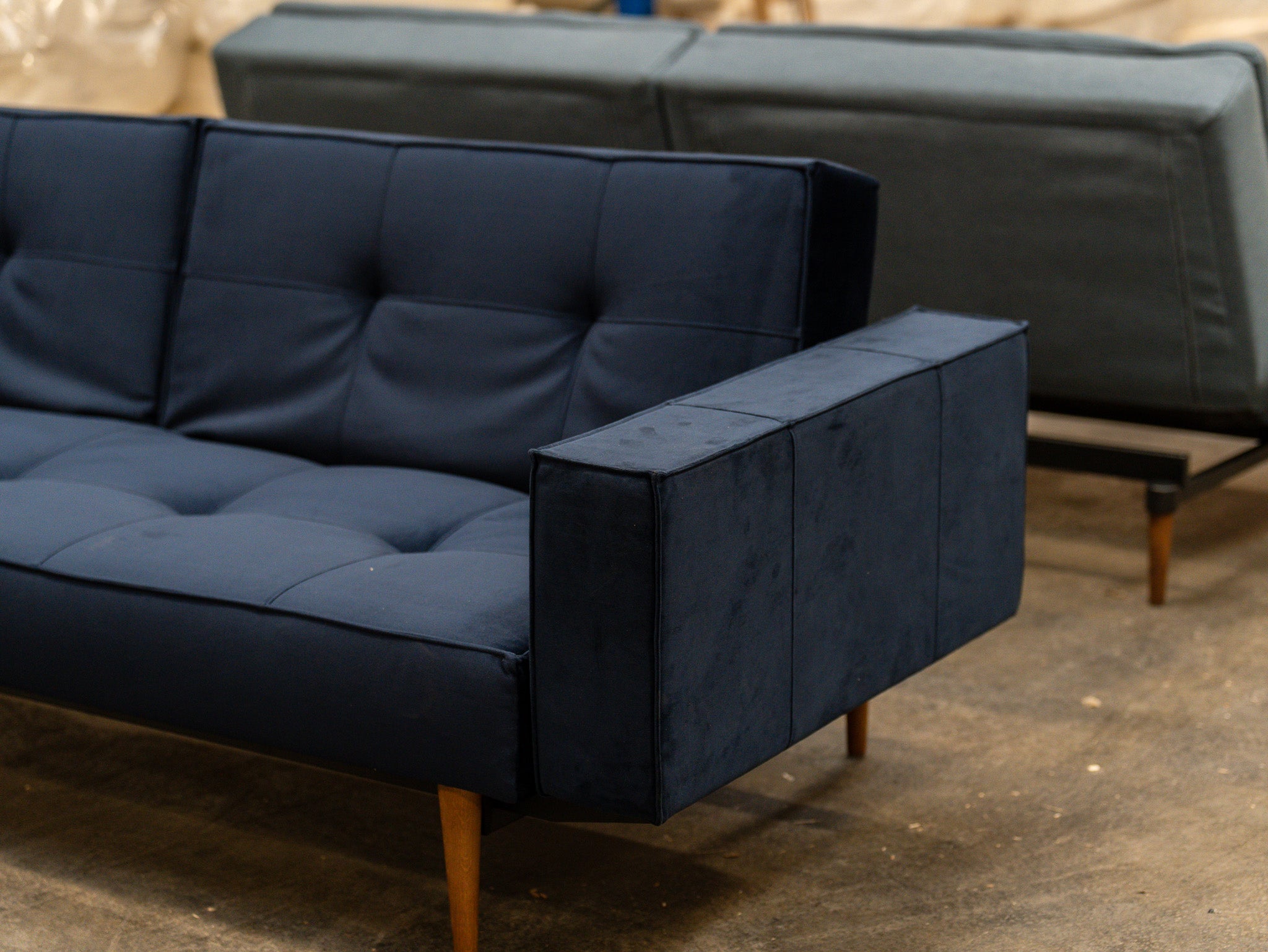 Splitback sovesofa Velvet Dark Blue