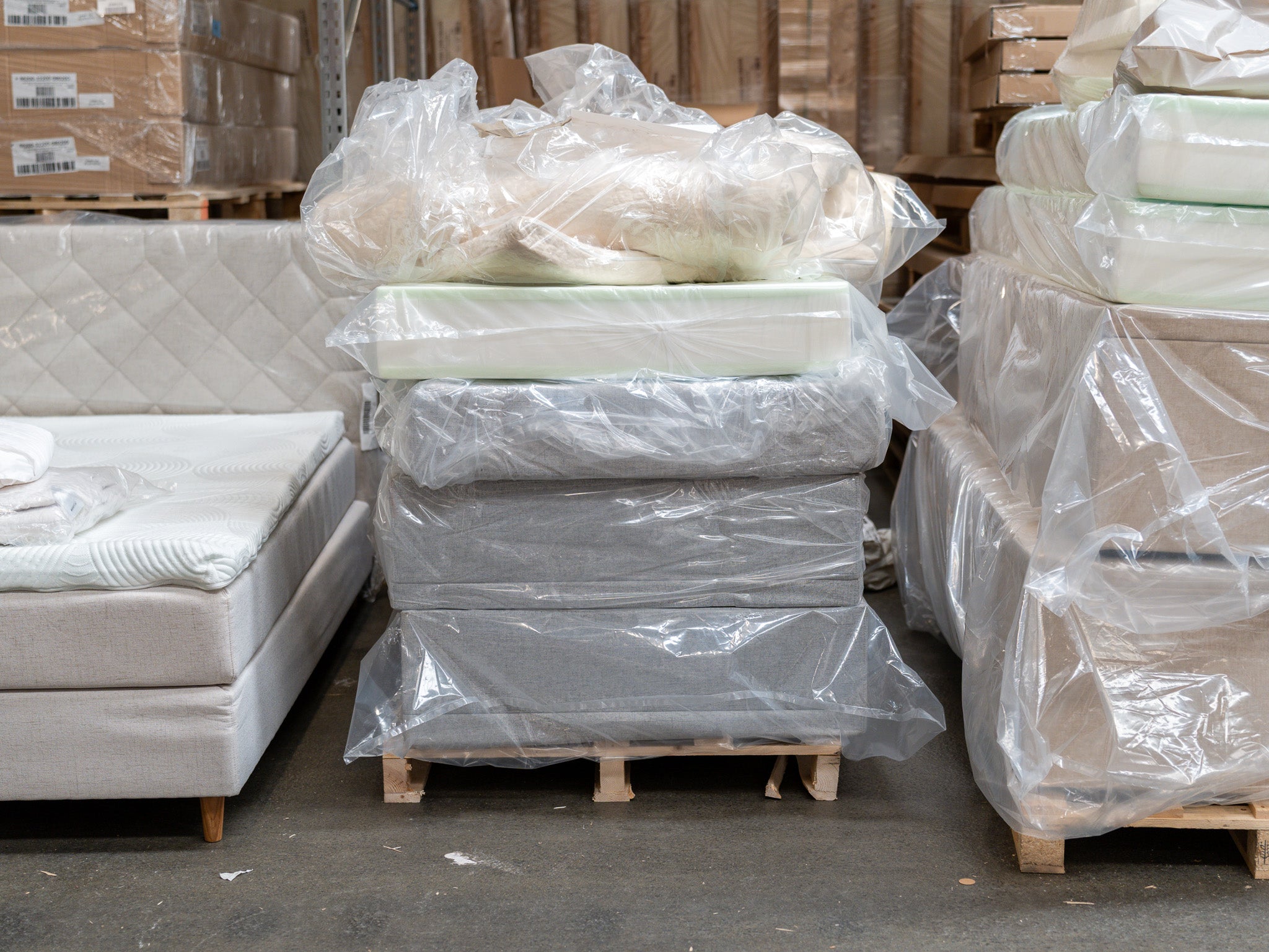 Opbevaringsboks 180x200 lysegrå