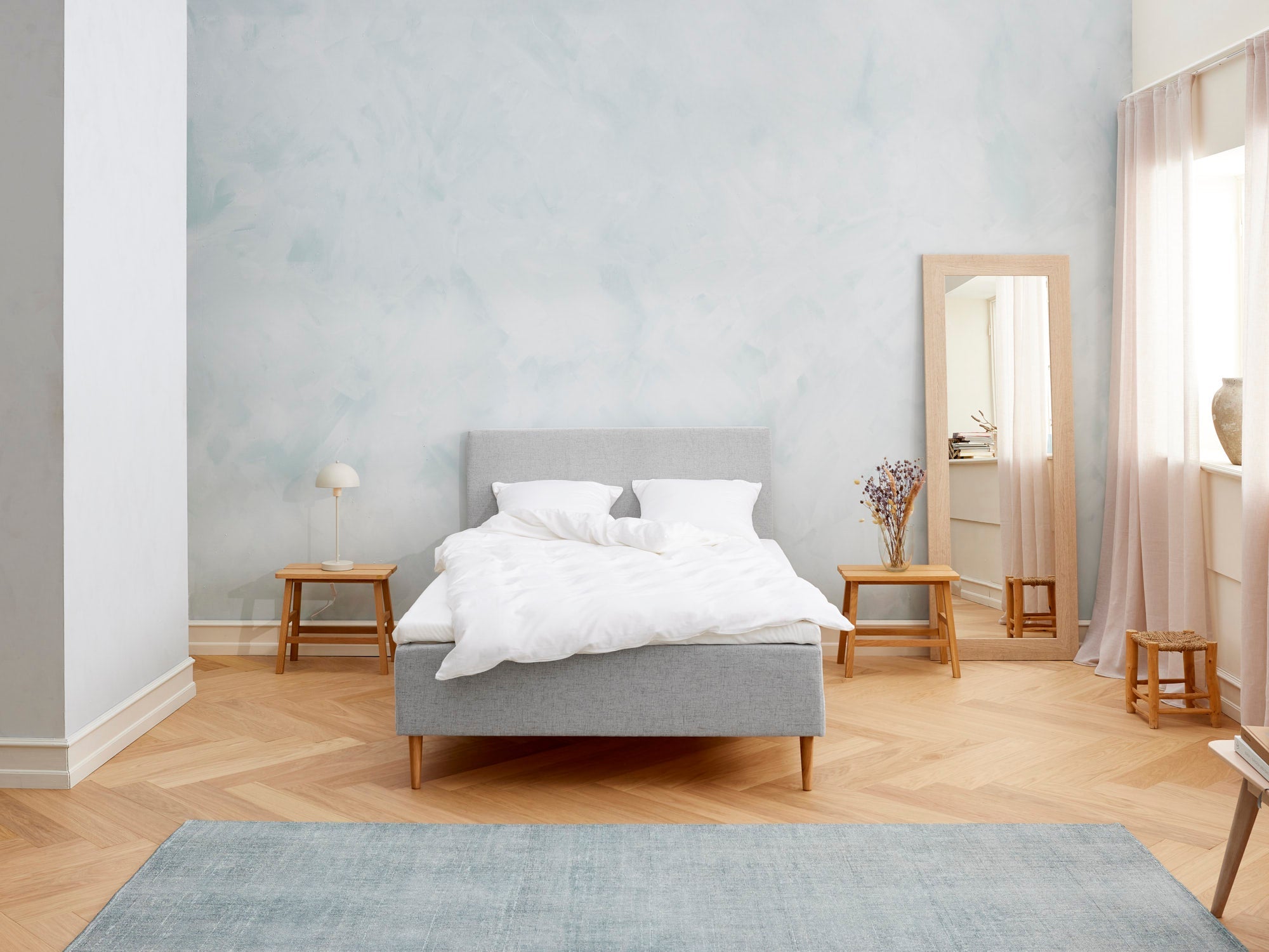 Majestæt - Kølende | Boxmadras (Lysegrå) 105x210 cm.