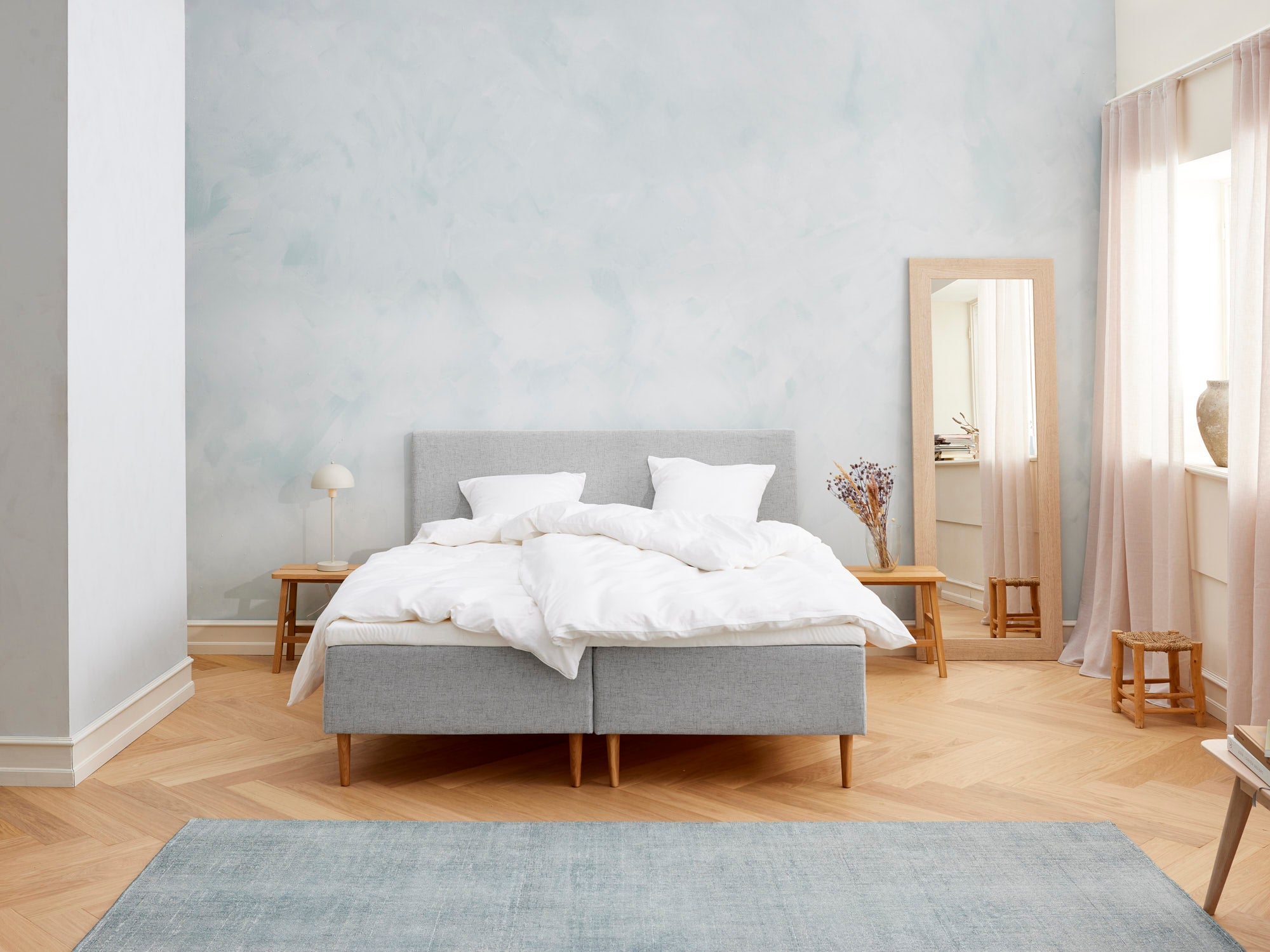 Fabrikkens - Kølende | Boxmadras (Lysegrå) 180x210 cm.