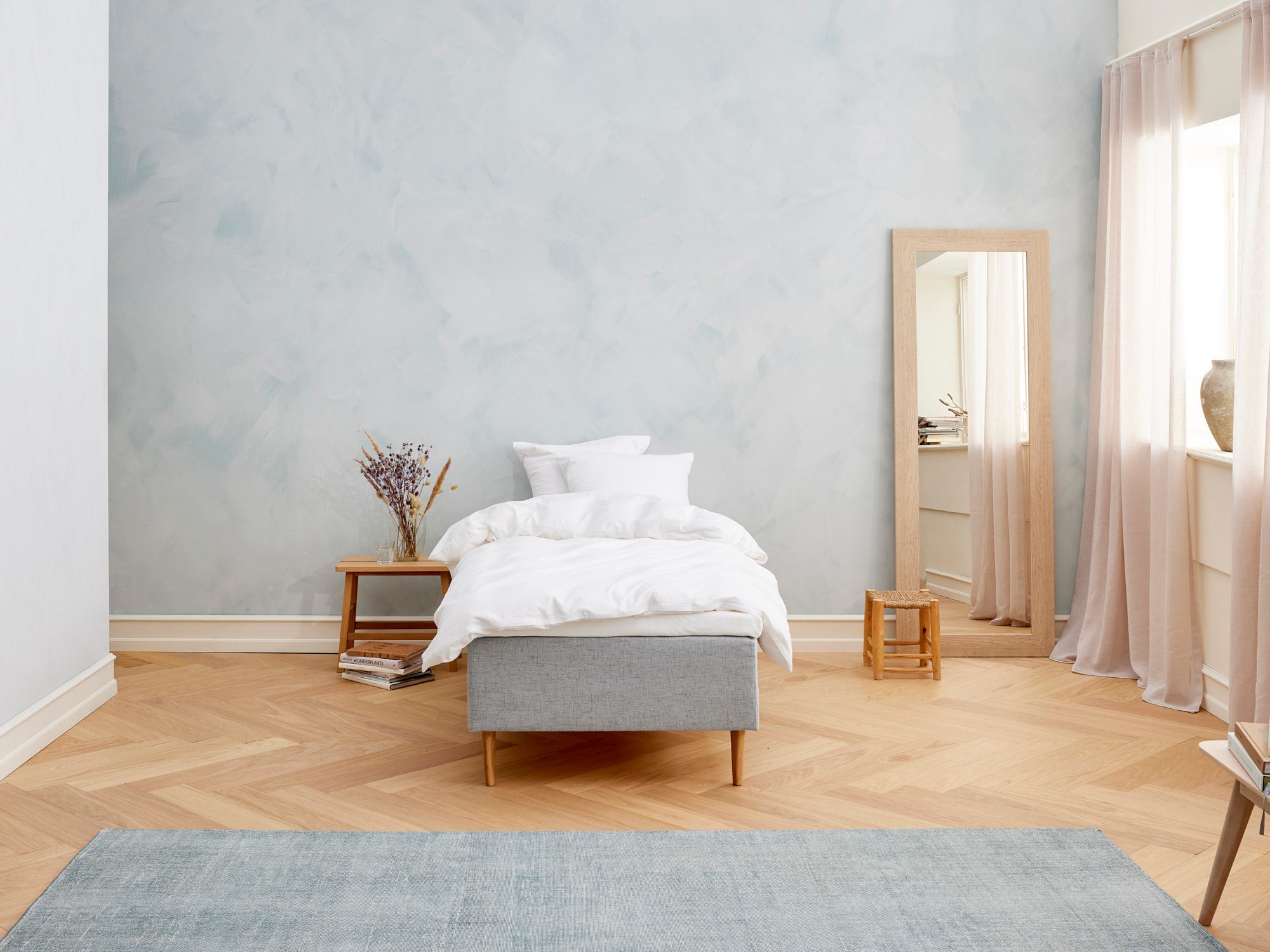 Fagmandens - Kølende | Boxmadras (Lysegrå) 90x200 cm.