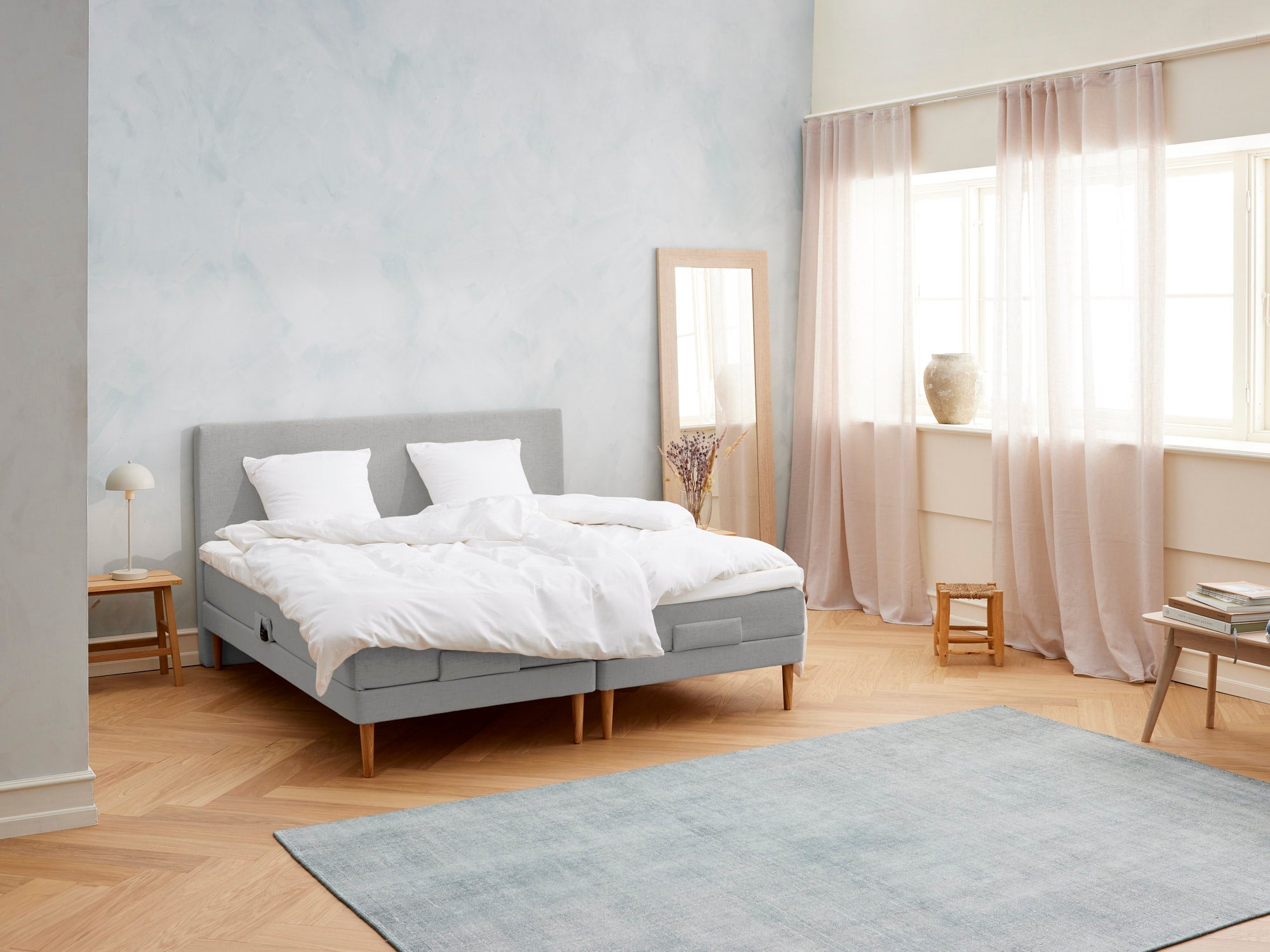 Majestæt - Kølende | Elevation (Lysegrå) 180x210 cm.