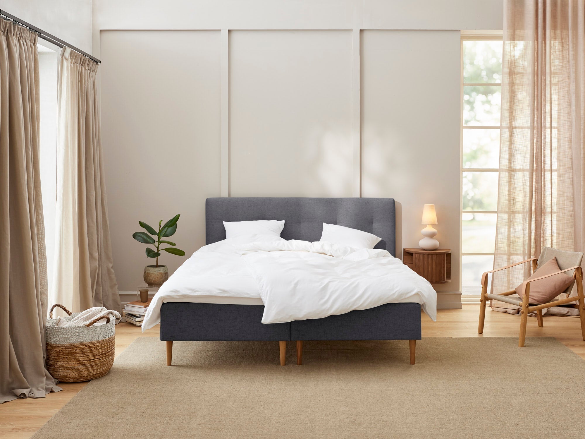 Majestæt - Komfort | Boxmadras (Antracit) 210x210 cm.