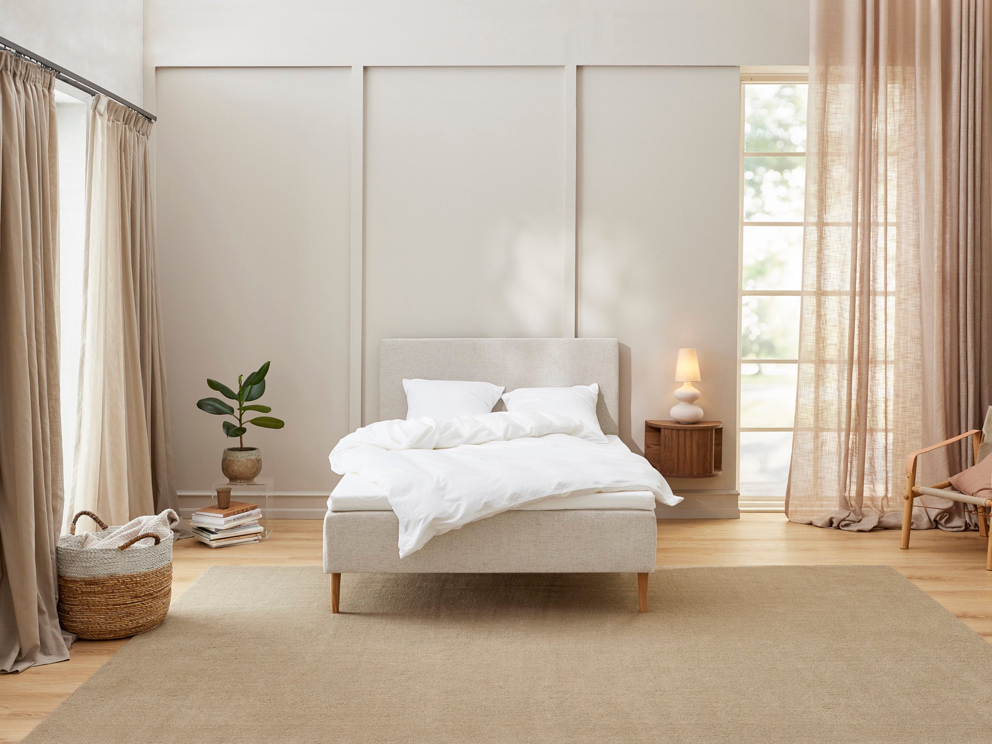 Krone - Komfort | Boxmadras (Sand) 105x210 cm.