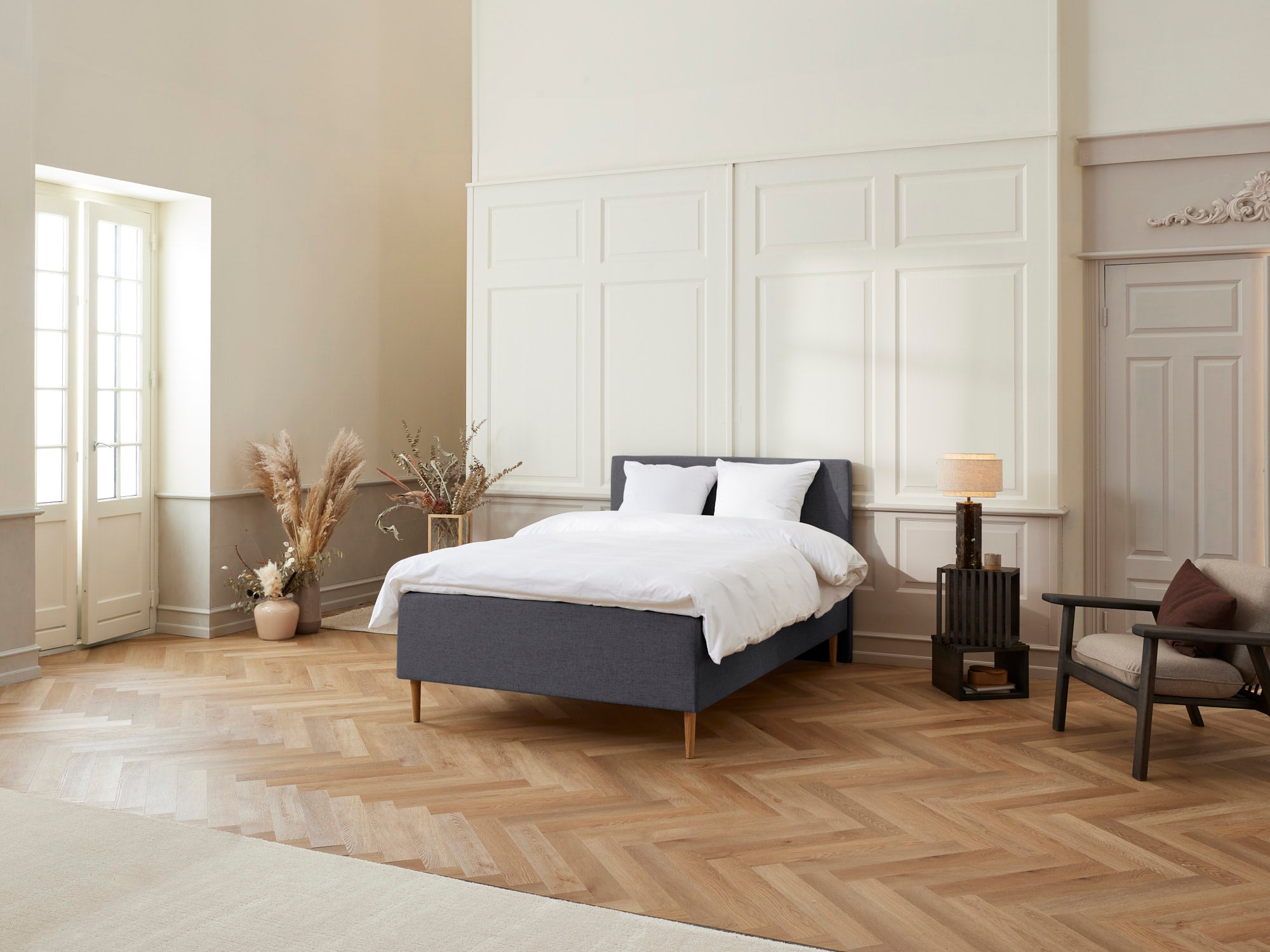 Majestæt - Luksus | Boxmadras (Antracit) 140x200 cm.