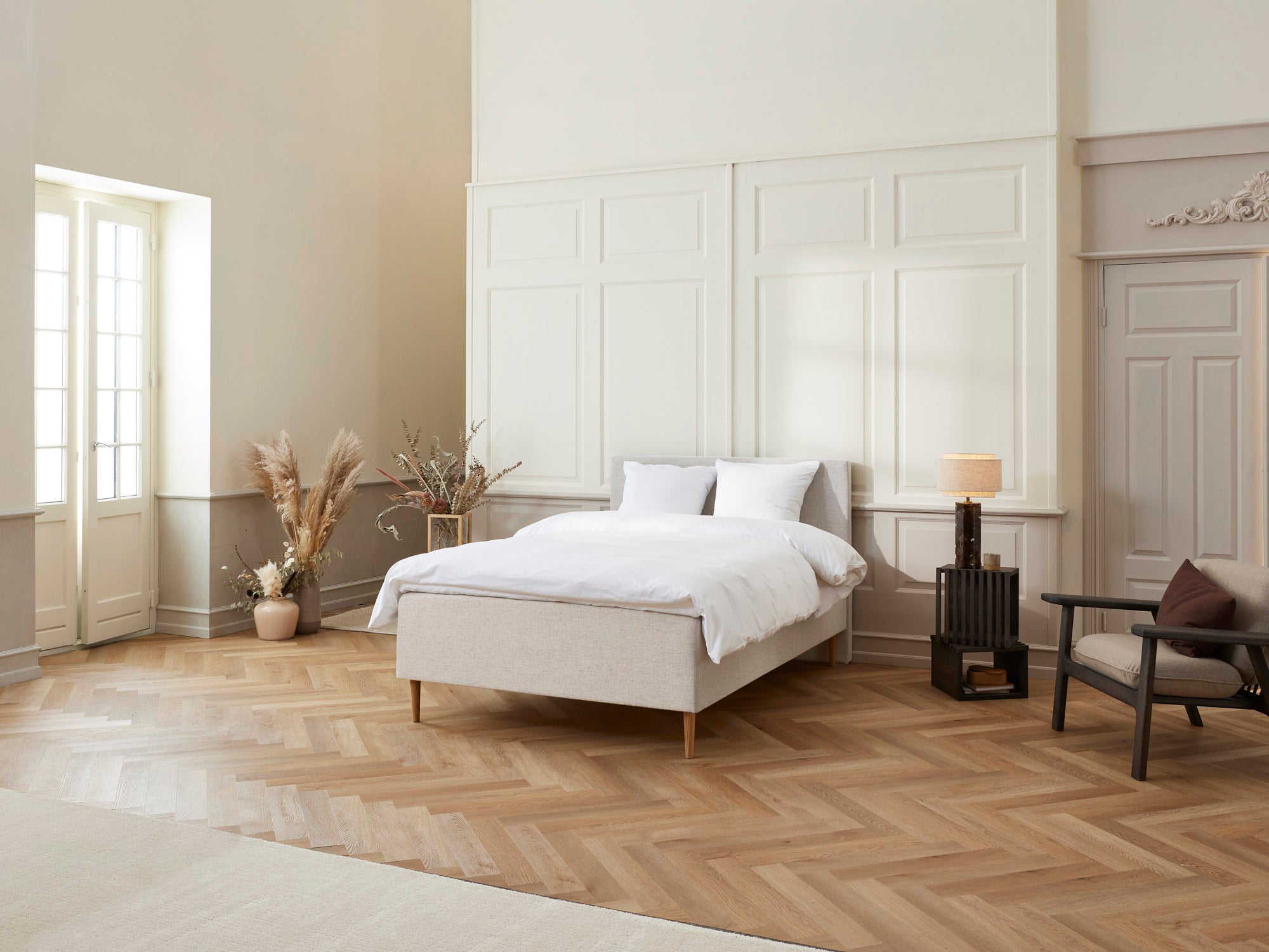 Majestæt - Luksus | Boxmadras (Sand) 120x200 cm.