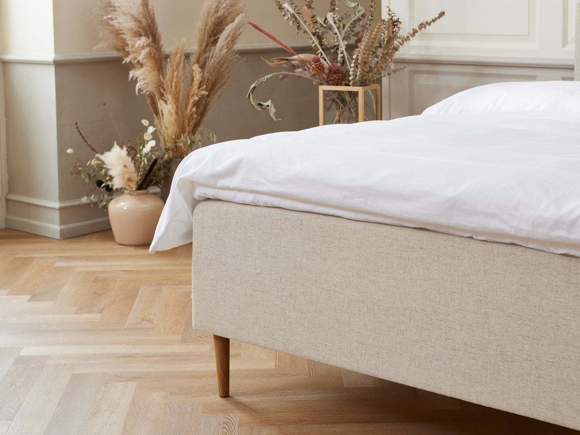 Majestæt - Luksus | Boxmadras (Sand) 105x210 cm.