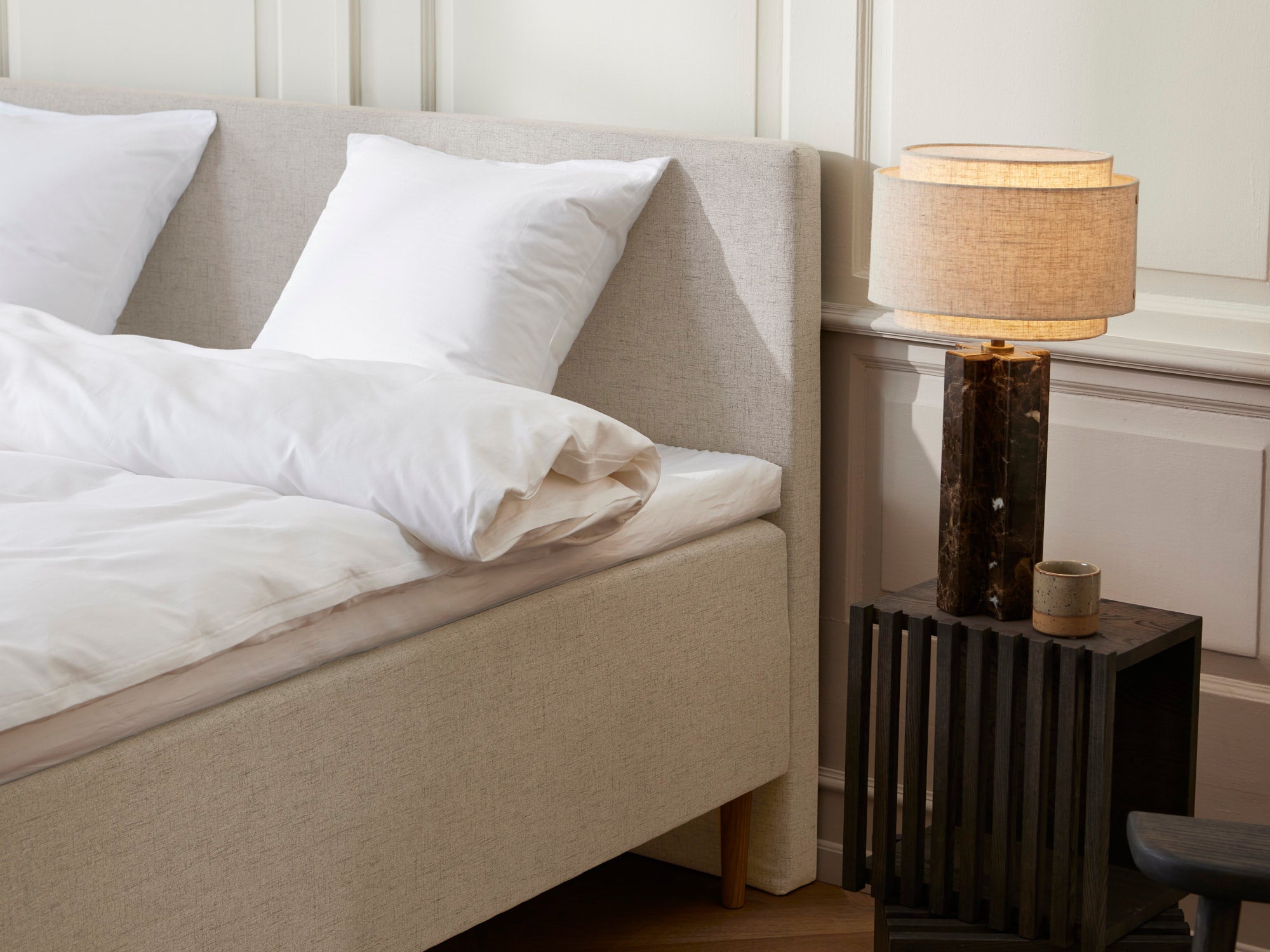 Krone - Luksus | Boxmadras (Sand) 180x210 cm.