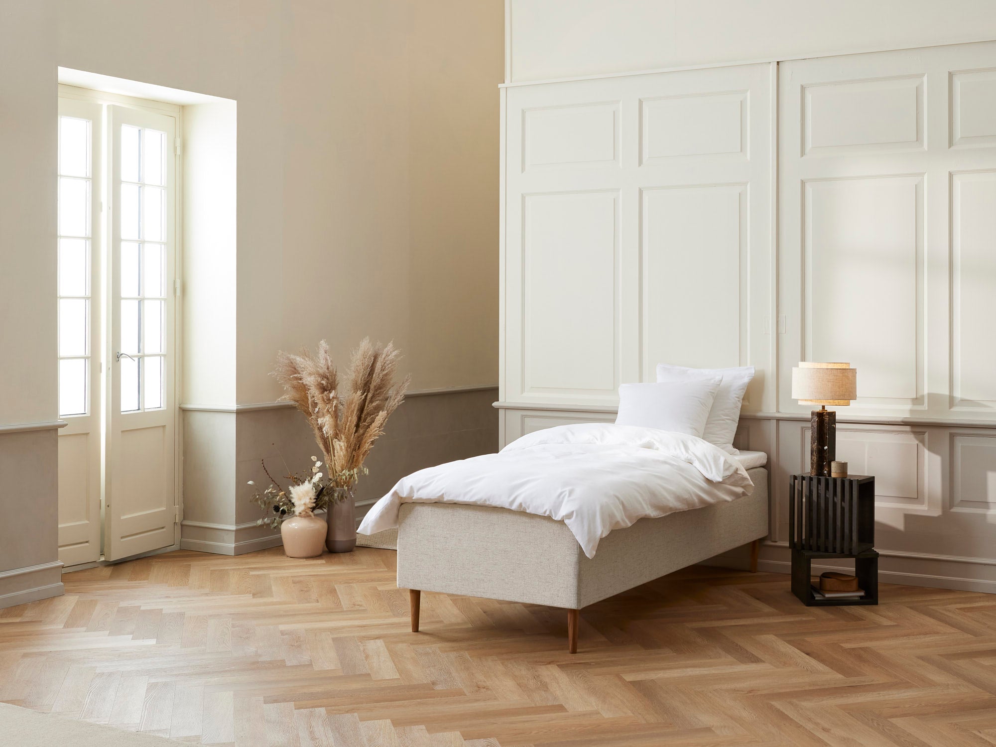 Majestæt - Luksus | Boxmadras (Sand) 80x200 cm.