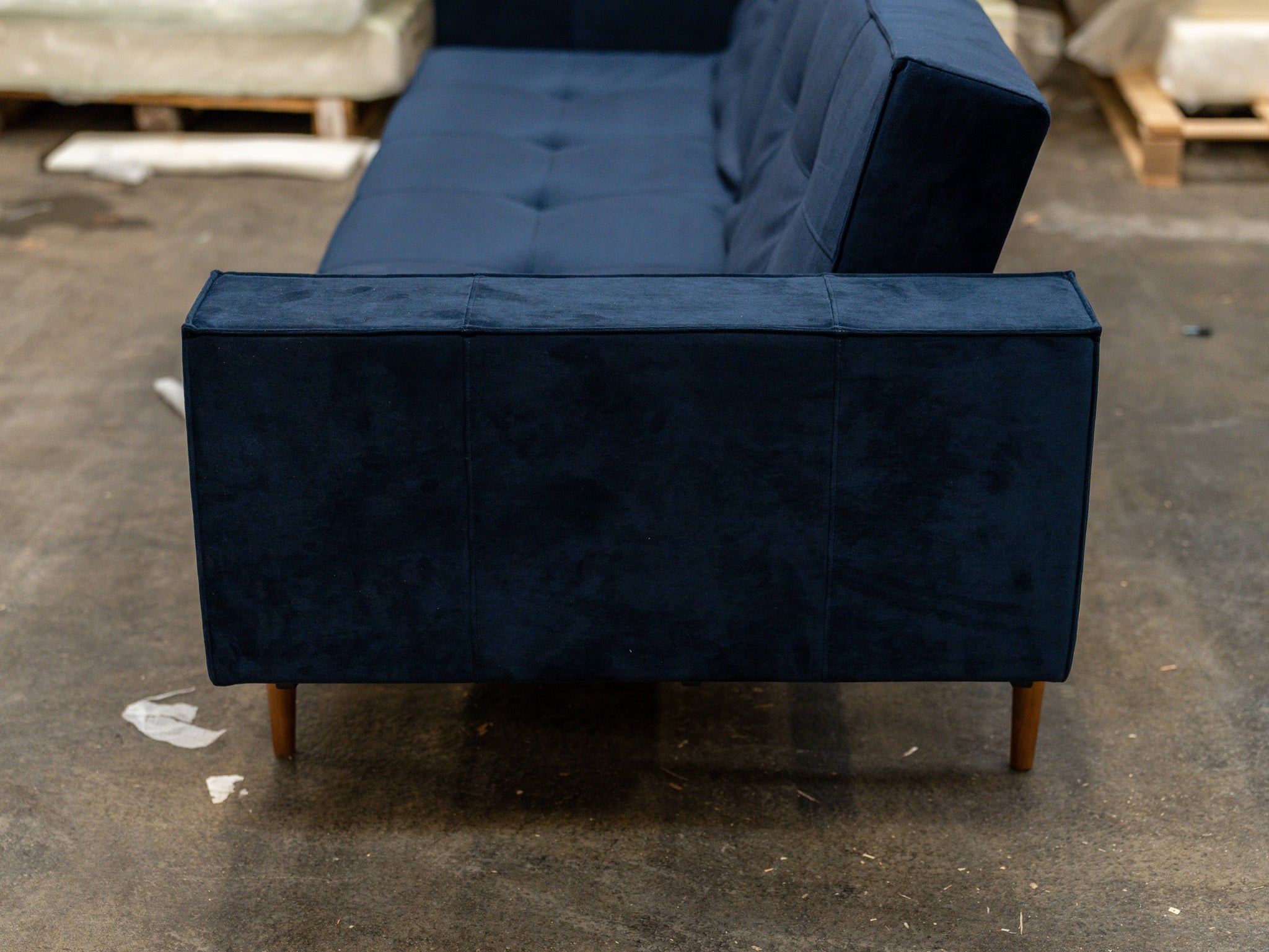 Splitback sovesofa Velvet Dark Blue