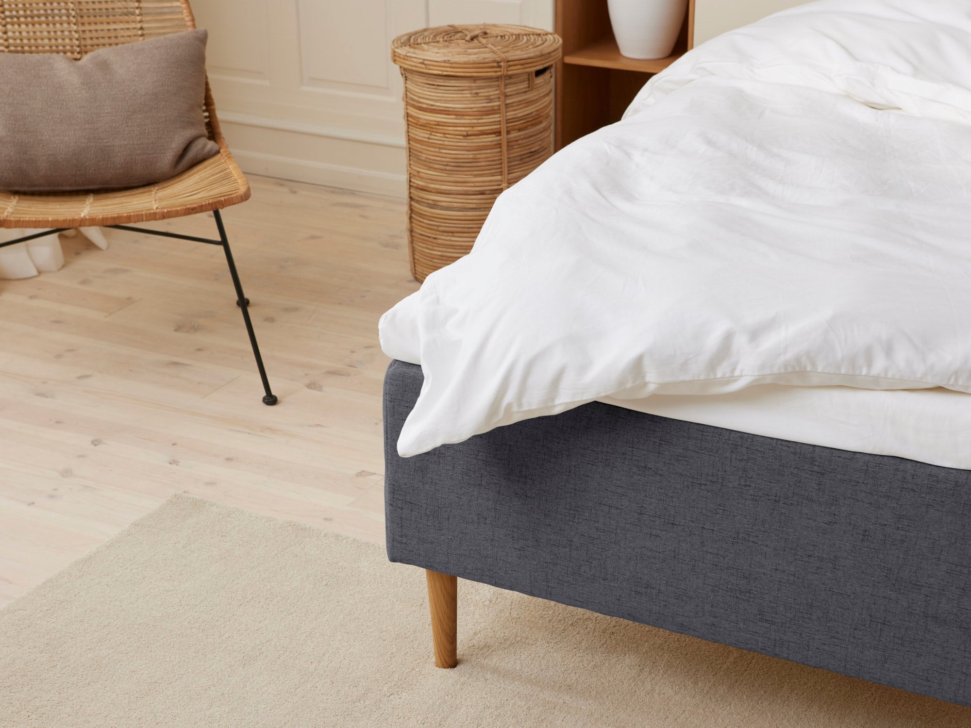 Majestæt - Trykaflastende | Boxmadras (Antracit) 90x210 cm.