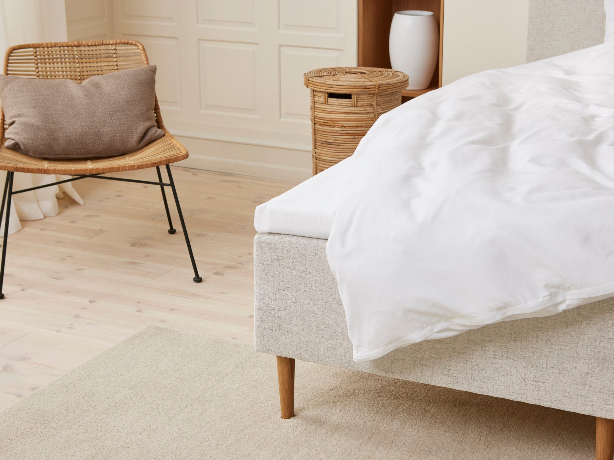 Majestæt - Trykaflastende | Boxmadras (Sand) 160x200 cm.