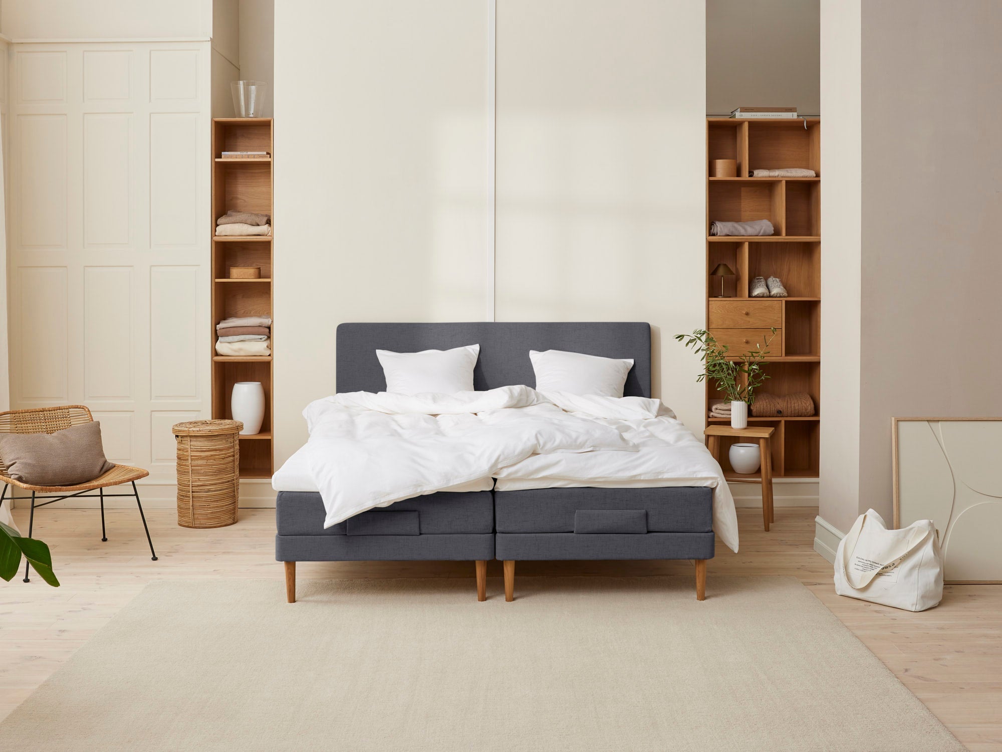 Fagmandens - Trykaflastende | Elevation (Antracit) 180x200 cm.