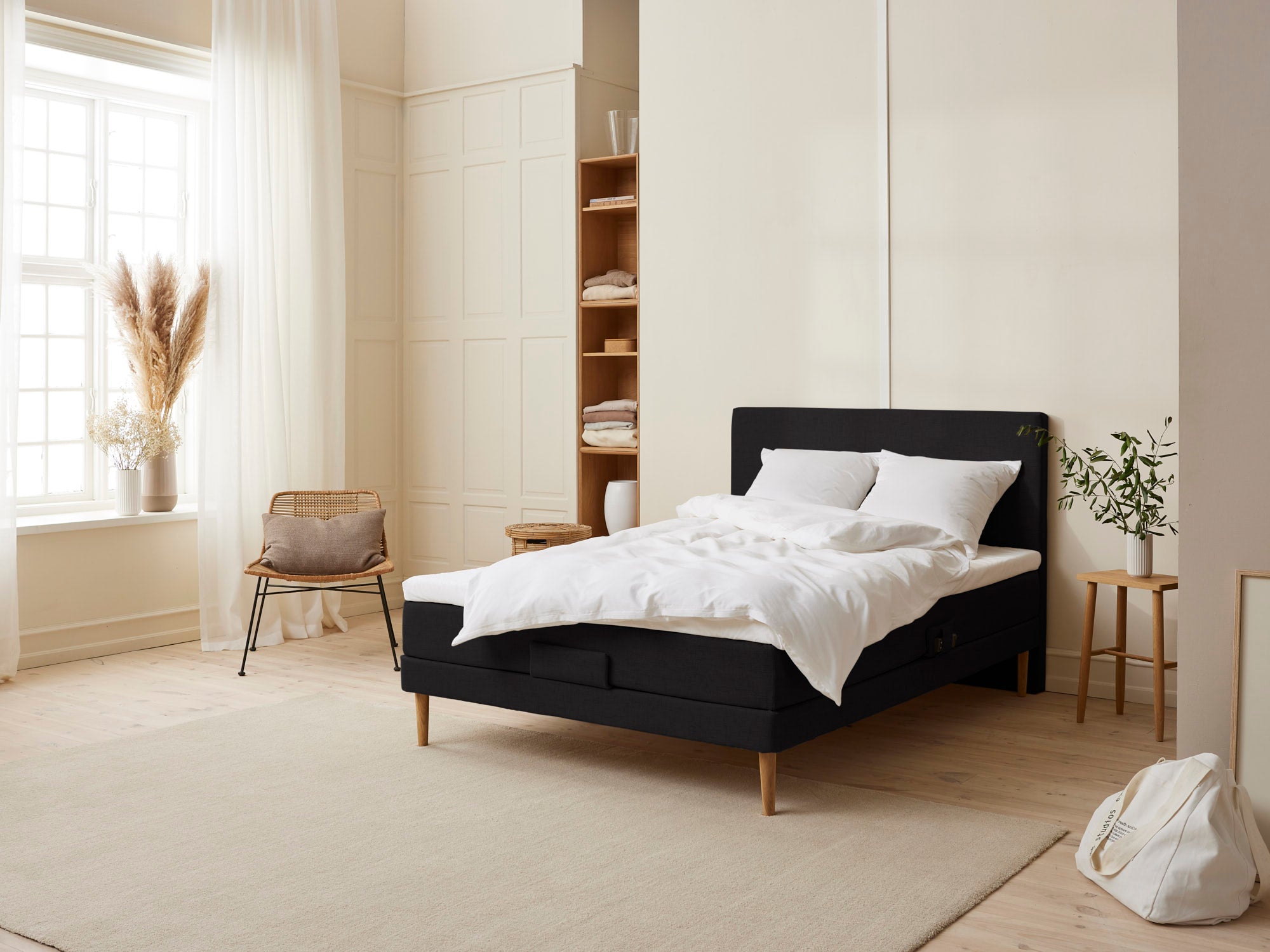 Fagmandens - Trykaflastende | Elevation (Sort) 105x210 cm.