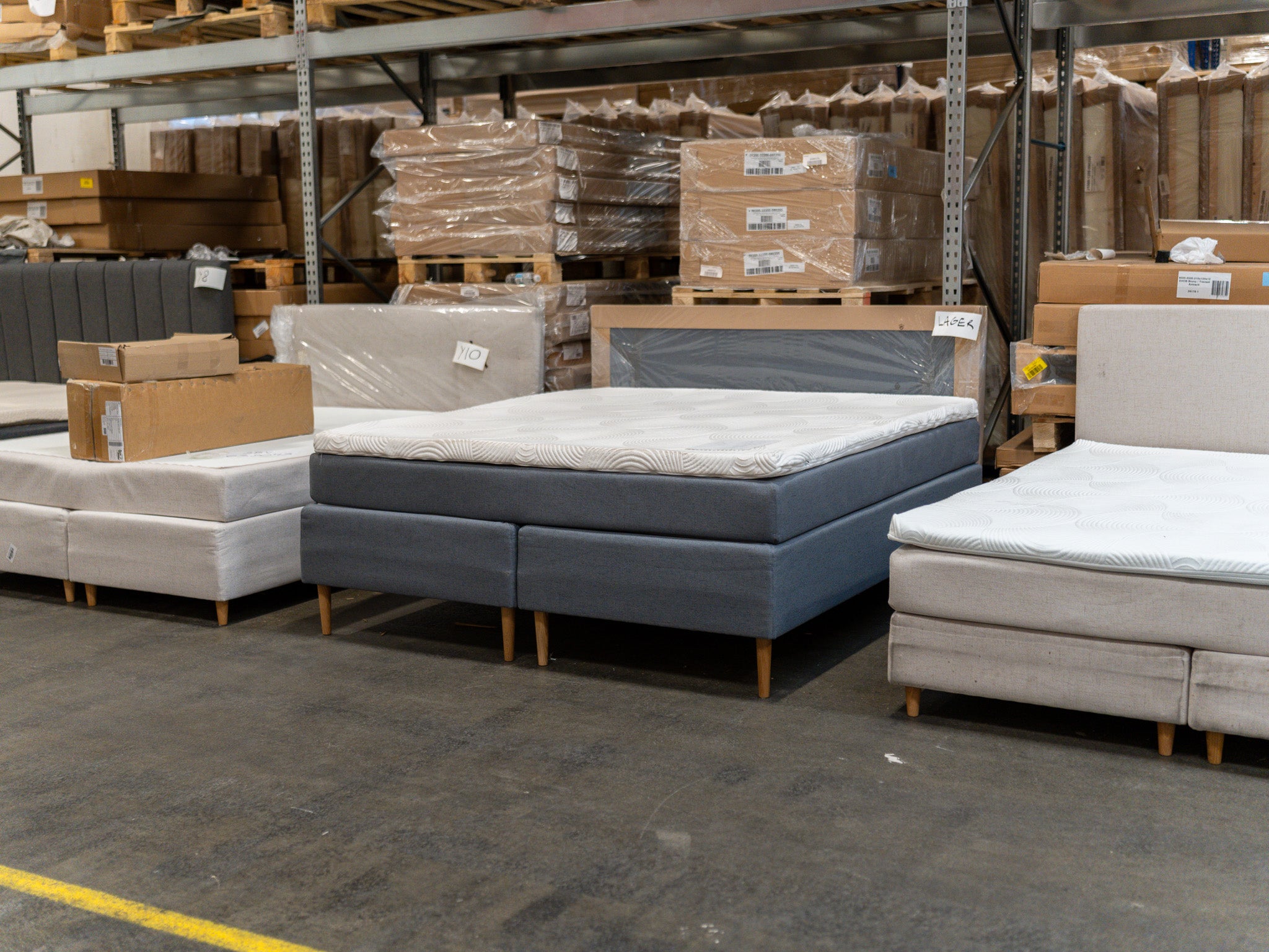 Kontinental 180x200 mørkegrå