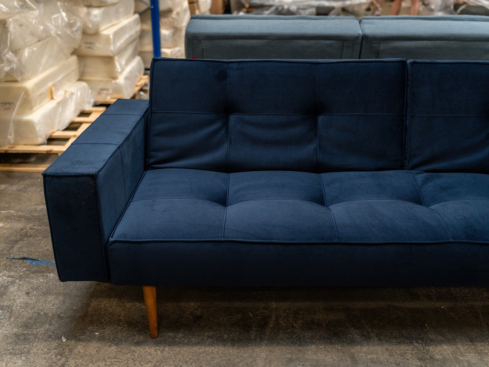 Splitback sovesofa Velvet Dark Blue