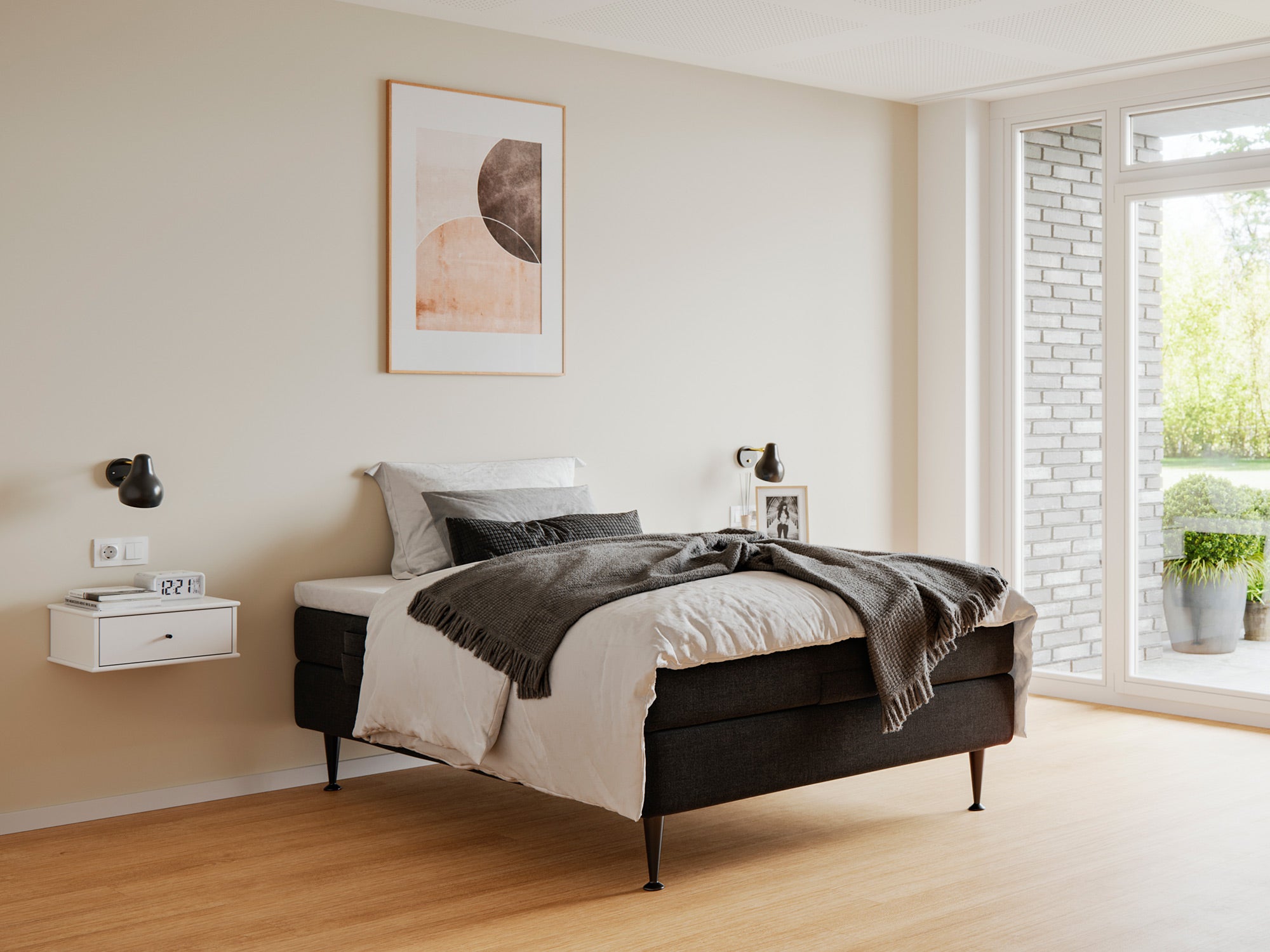 Fabrikkens - Platin | Elevation (Sort) 120x200 cm.