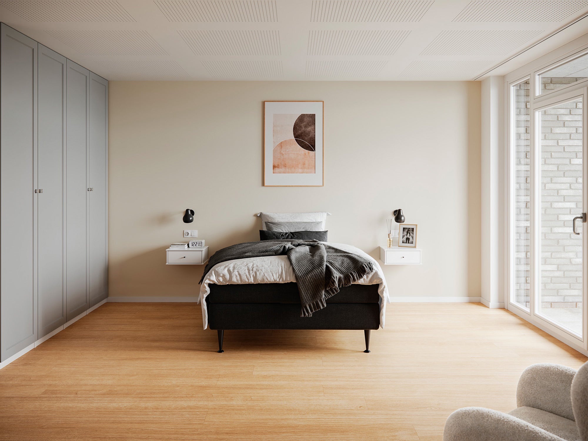 Fabrikkens - Platin | Elevation (Sort) 140x200 cm.