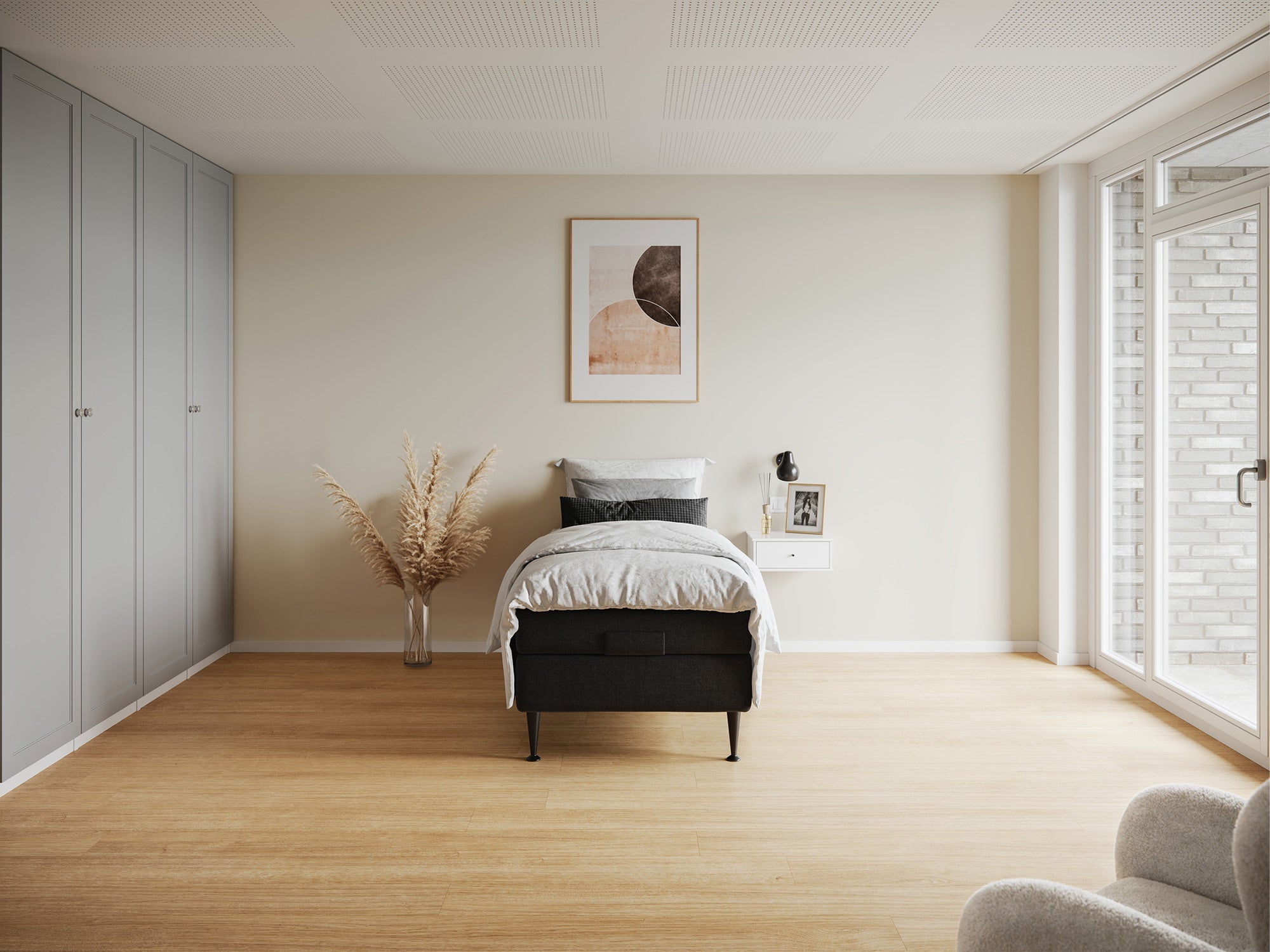 Majestæt - Platin | Elevation (Sort) 80x200 cm.