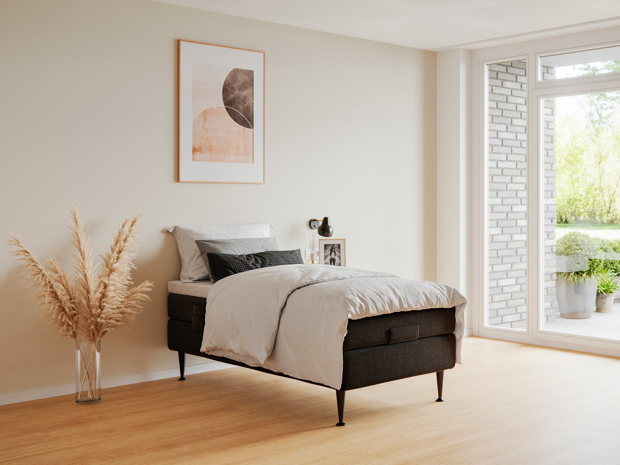 Majestæt - Platin | Elevation (Sort) 90x200 cm.