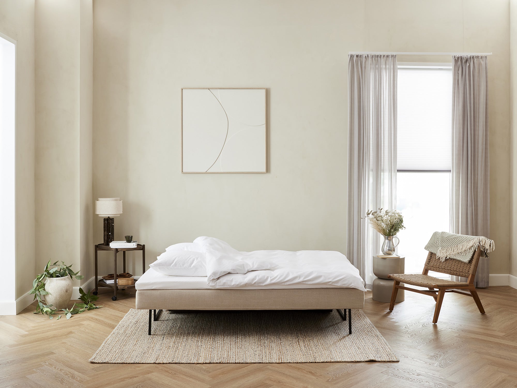 Sovesofaen - Grain | Sovesofa (Sand) 140x200 cm.