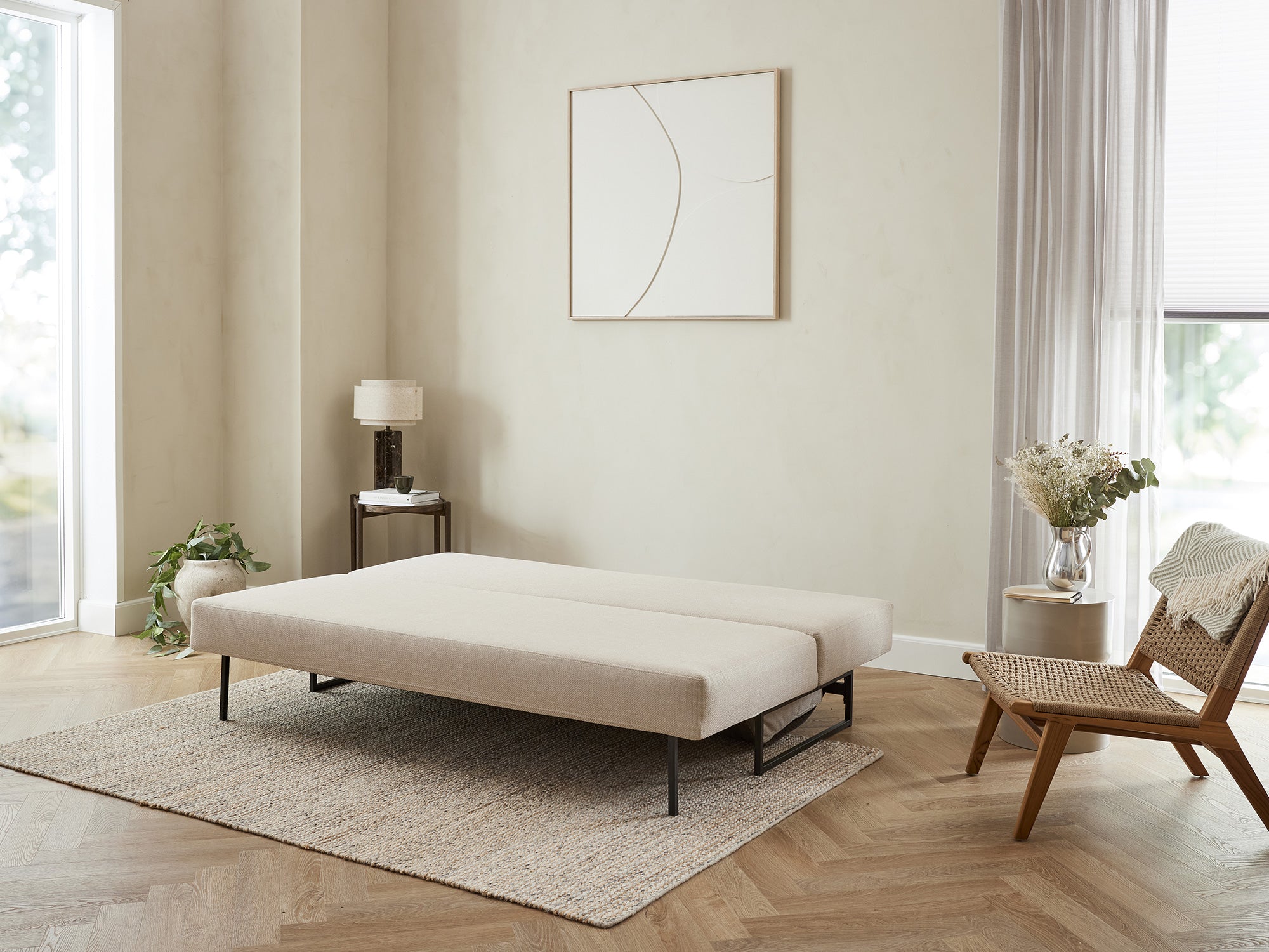 Sovesofaen - Grain | Sovesofa (Sand) 140x200 cm.