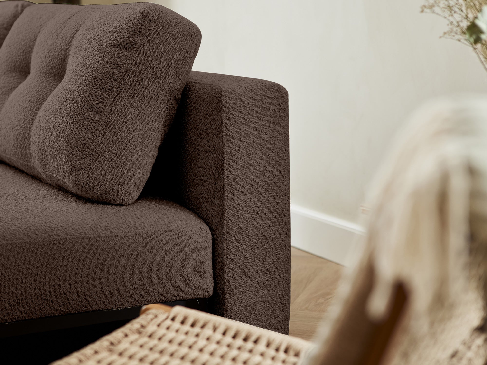 Sovesofaen - Boucle | Sovesofa (Brun) 140x200 cm.