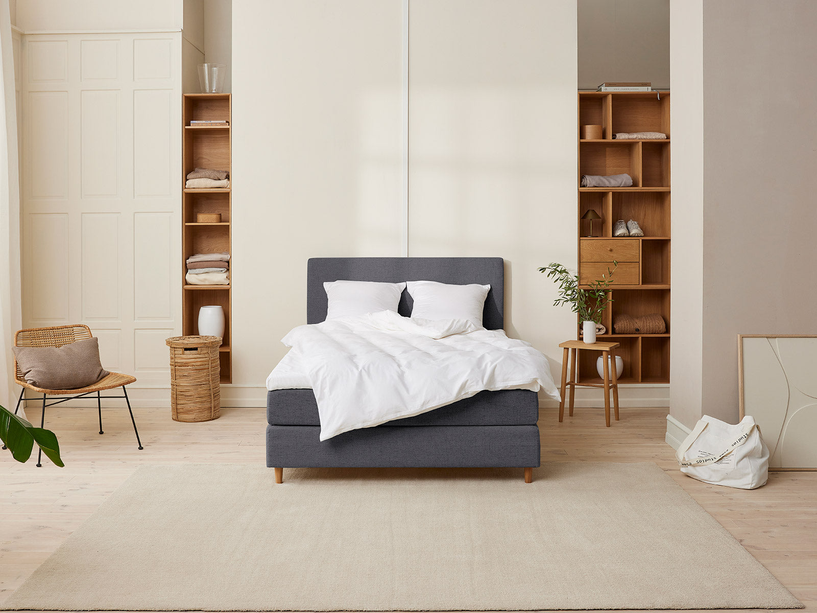 Fabrikkens - Trykaflastende | Kontinental (Antracit) 140x200 cm.