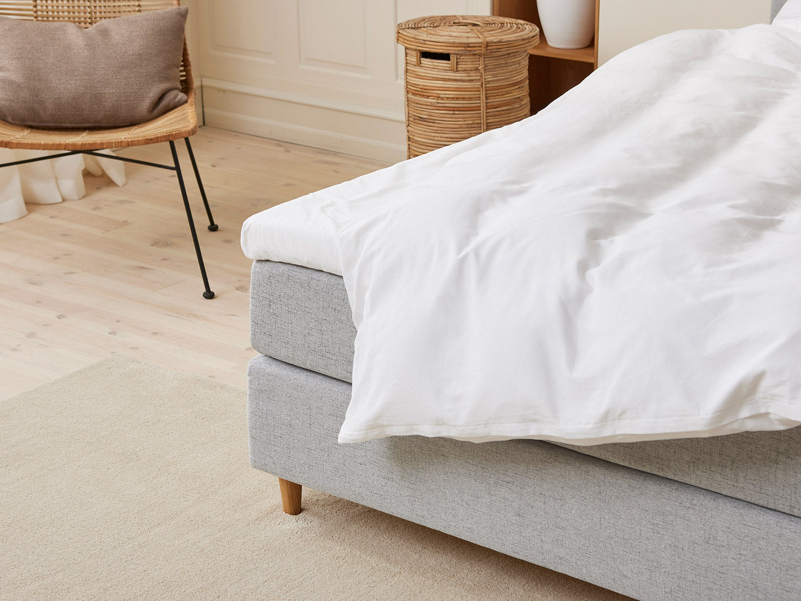 Fabrikkens - Trykaflastende | Kontinental (Lysegrå) 140x200 cm.