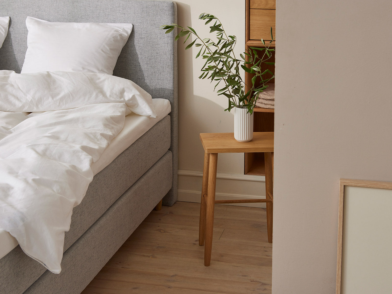 Fabrikkens - Trykaflastende | Kontinental (Lysegrå) 180x200 cm.