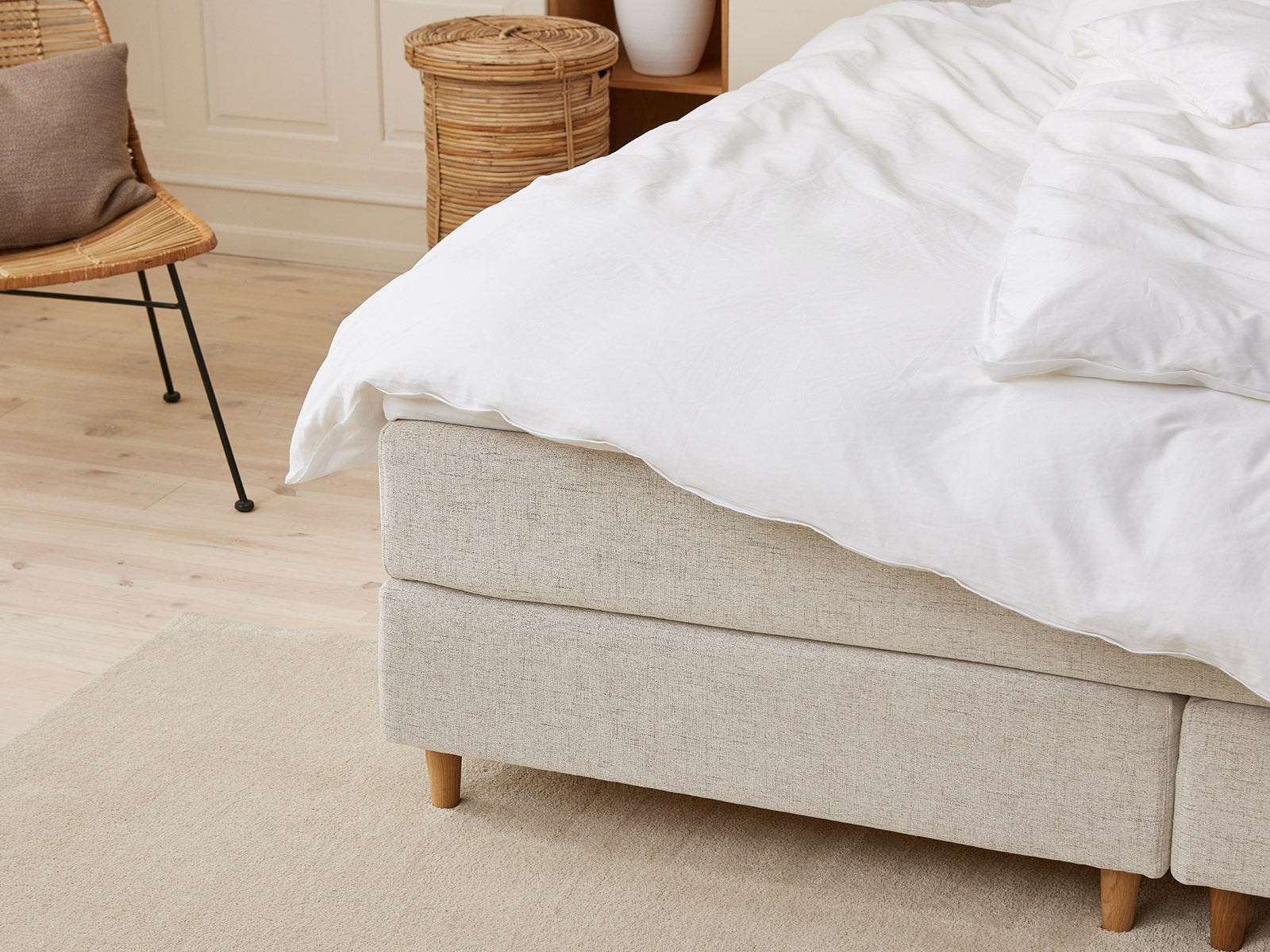 Fabrikkens - Trykaflastende | Kontinental (Sand) 180x200 cm.