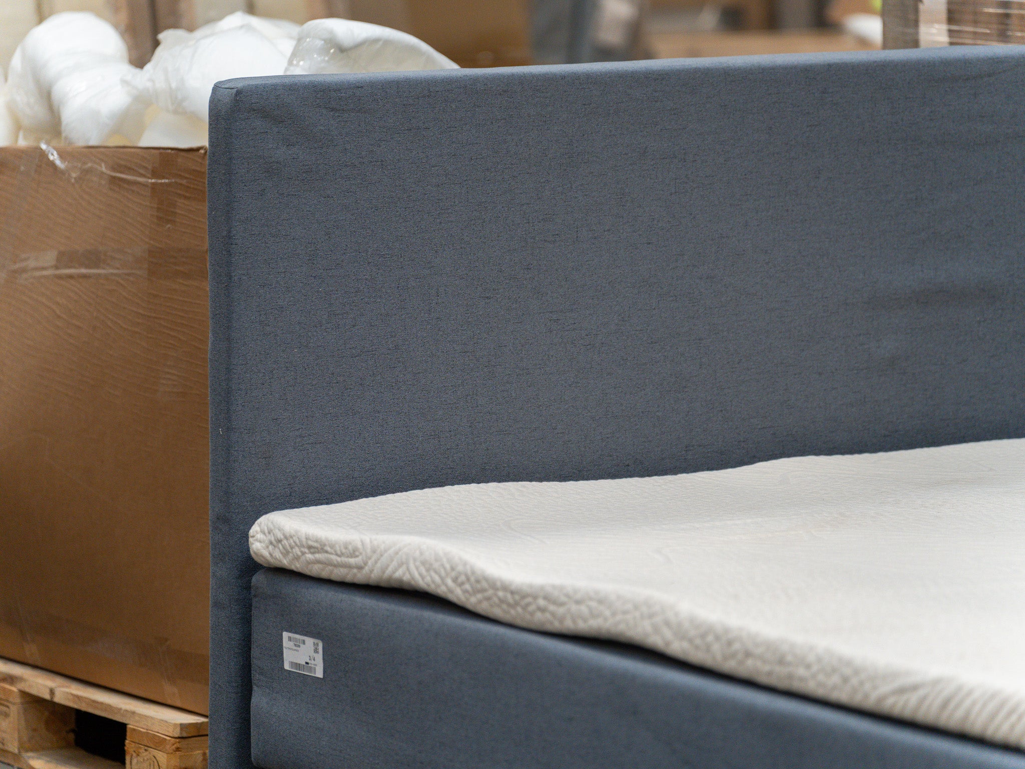 Boksmadras 140x200 mørkegrå