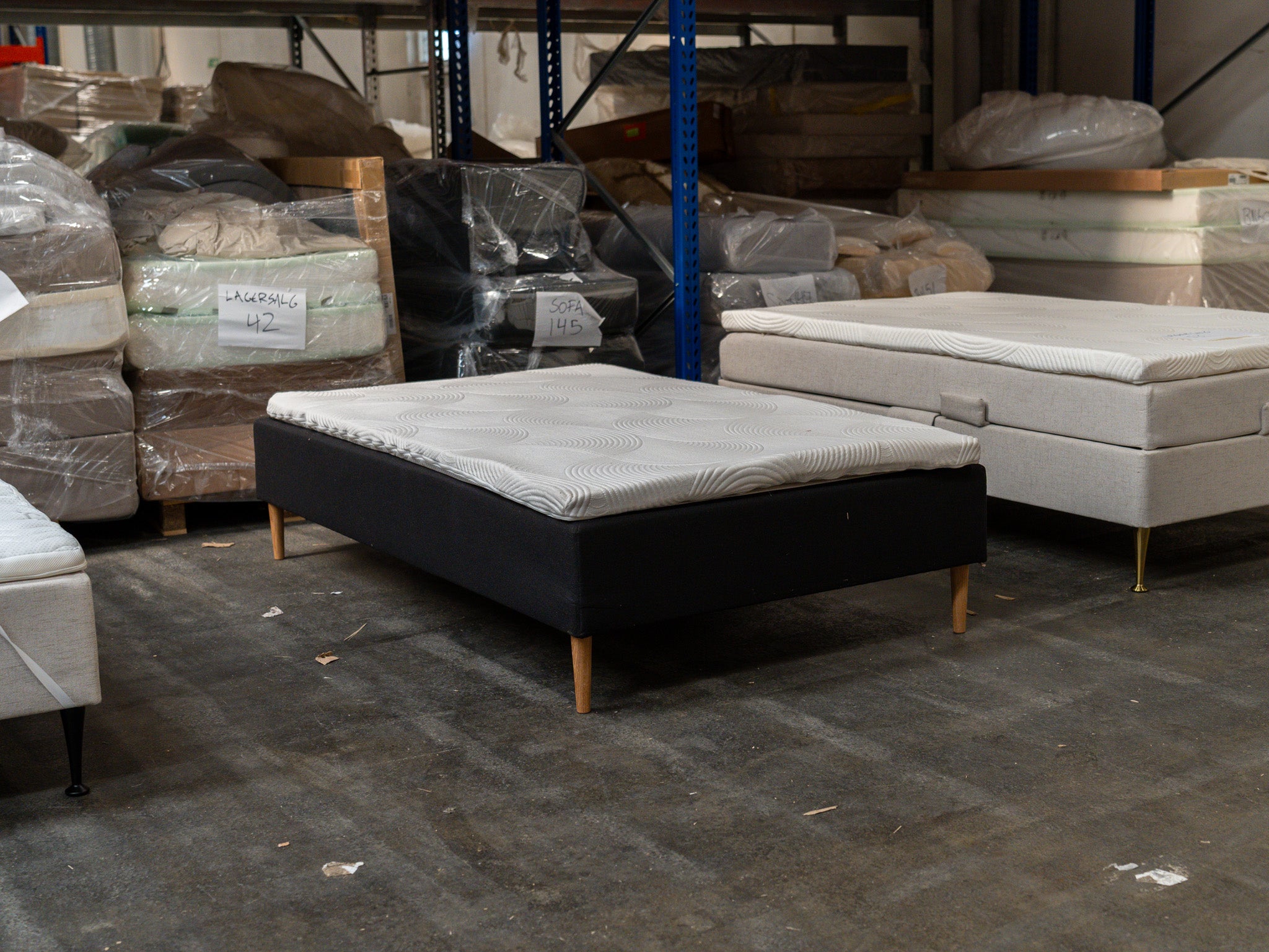 Boksmadras 120x200 sort