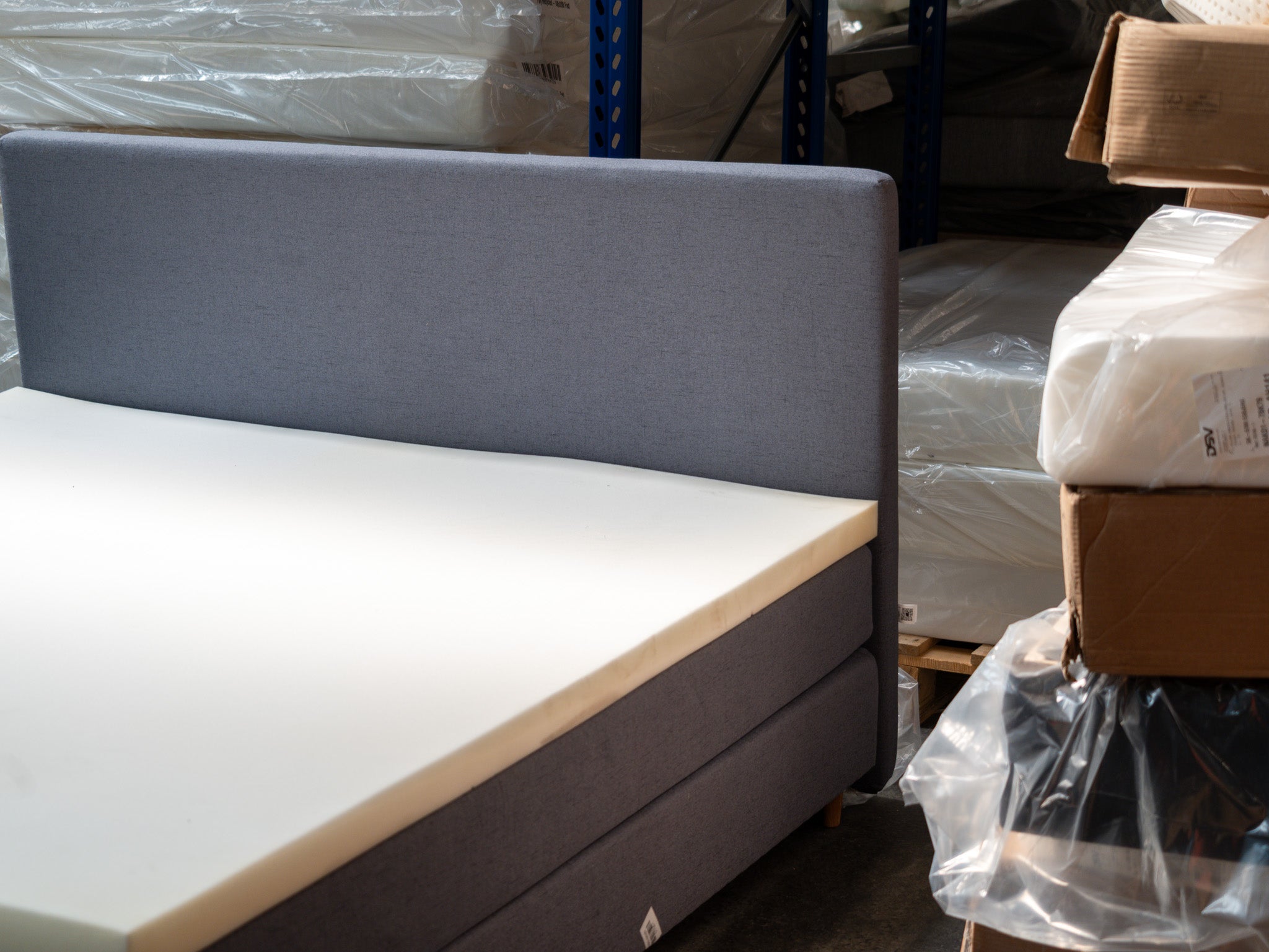 Retur - Majestæt Trykaflastende | Kontinental (Mørkegrå) 180x200