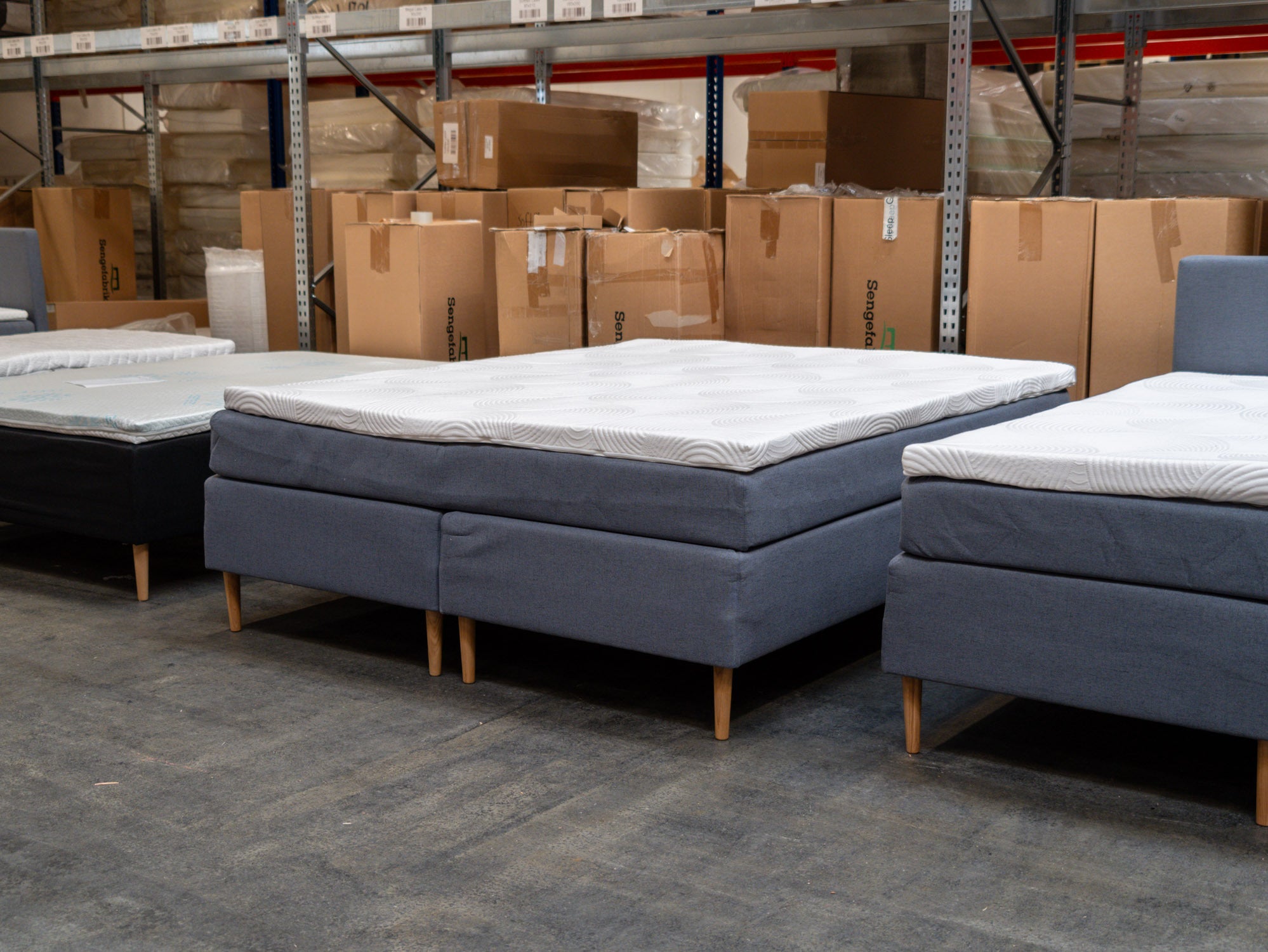 Kontinental 180x210 mørkegrå