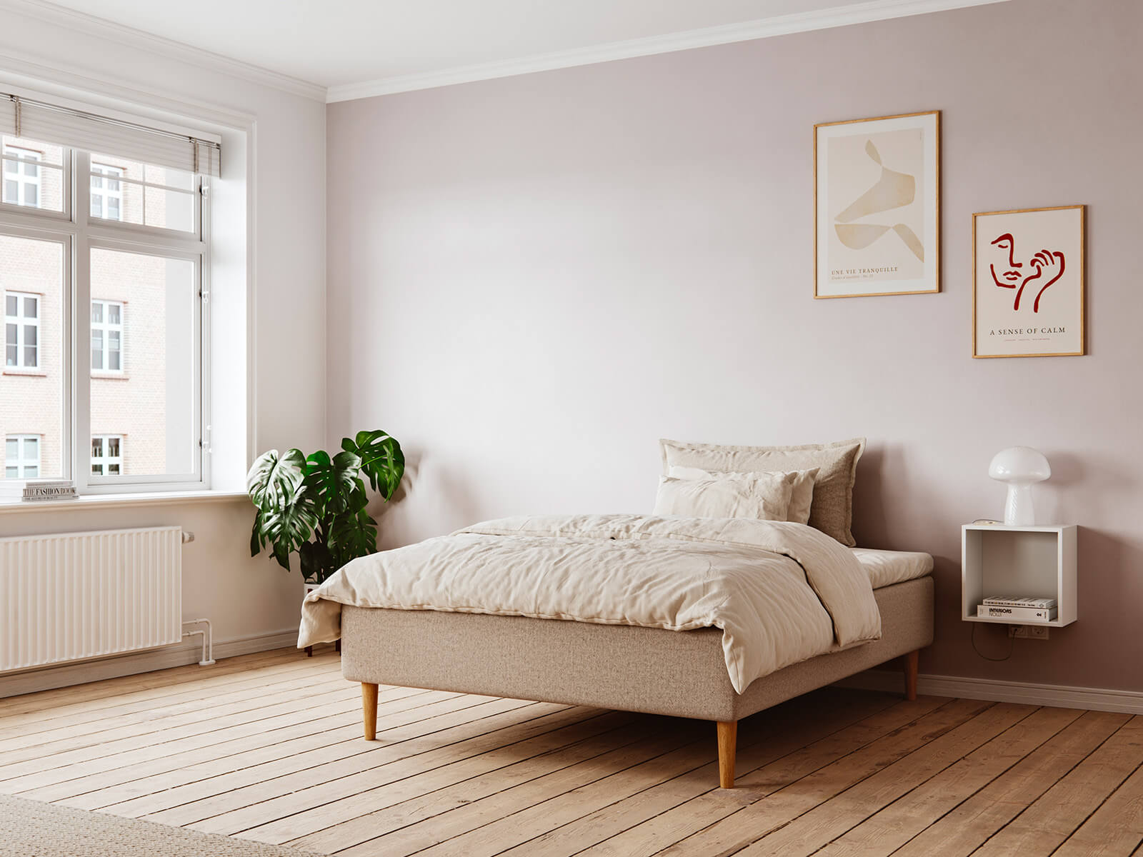 Boksmadras 140x200 sand