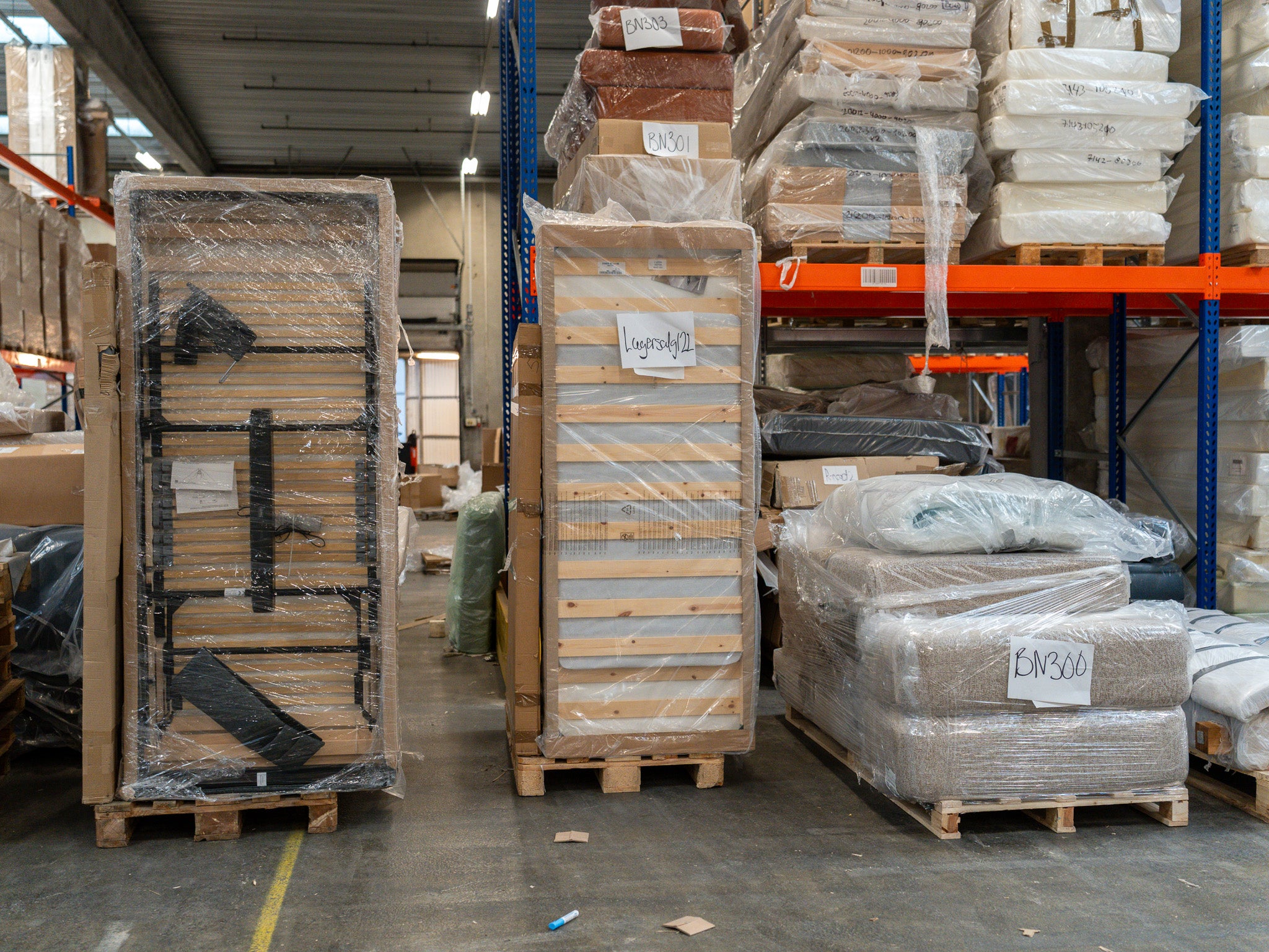 Boksmadras 160x200 grå