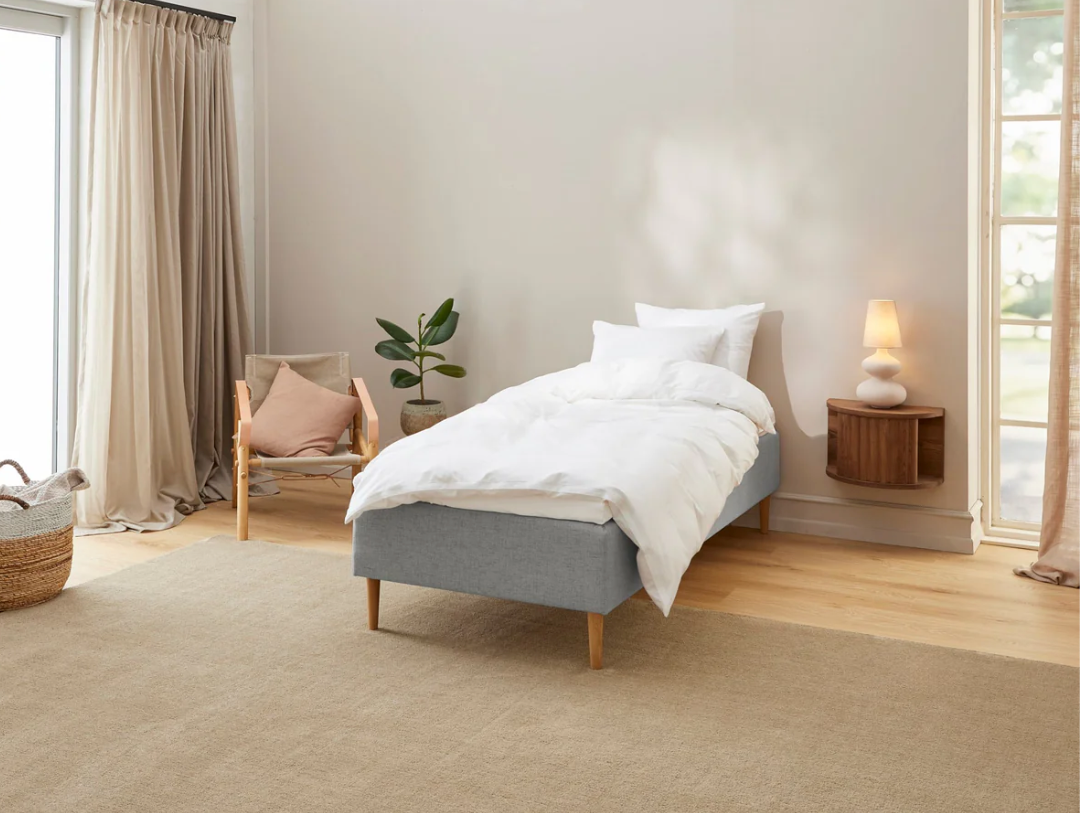 Boksmadras 90x200 grå