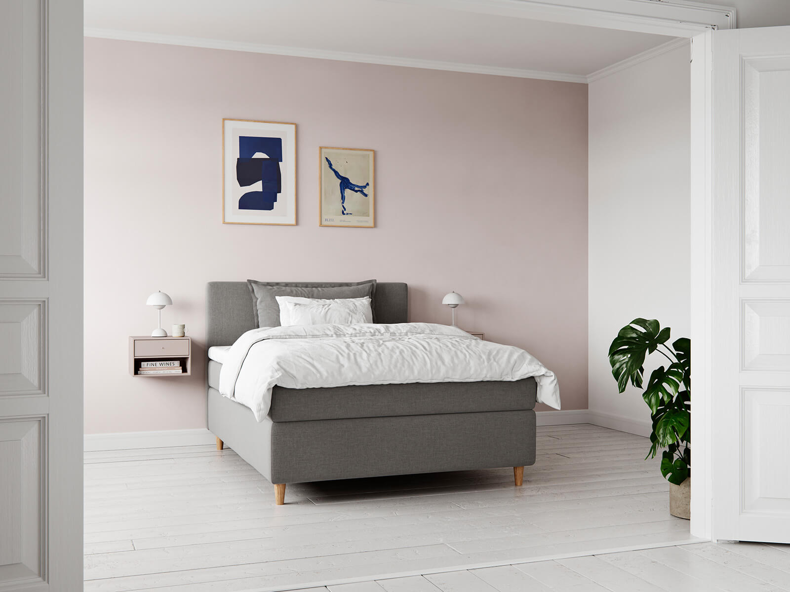 Kontinental 140x200 grå