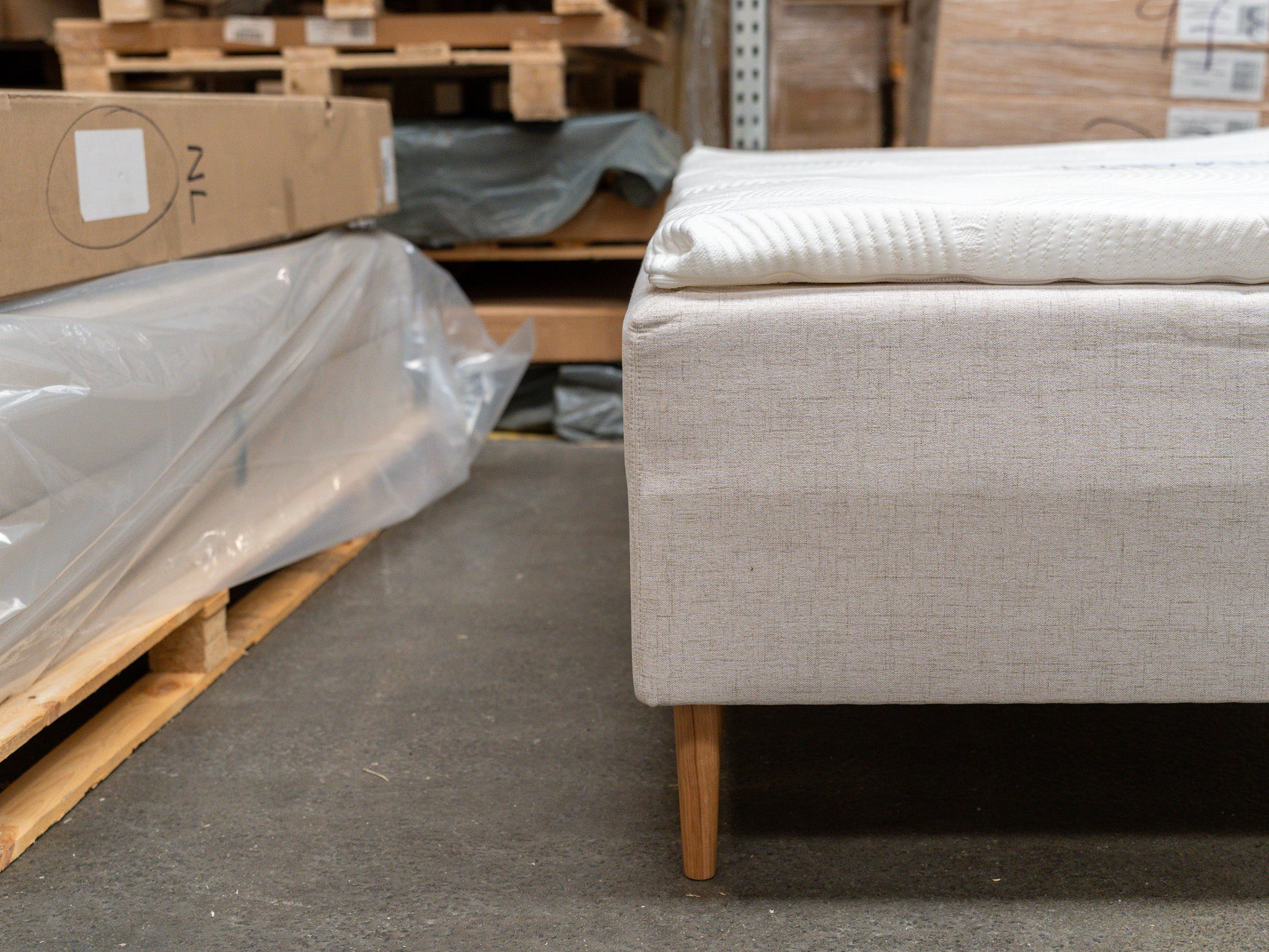 Boksmadras 120x200 sand