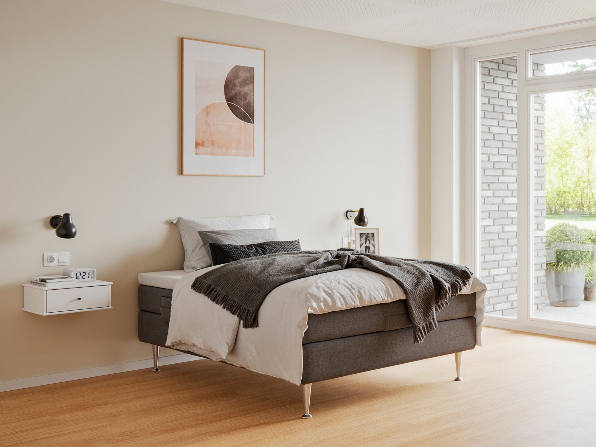 Majestæt - Platin | Elevation (Antracit) 140x200 cm.