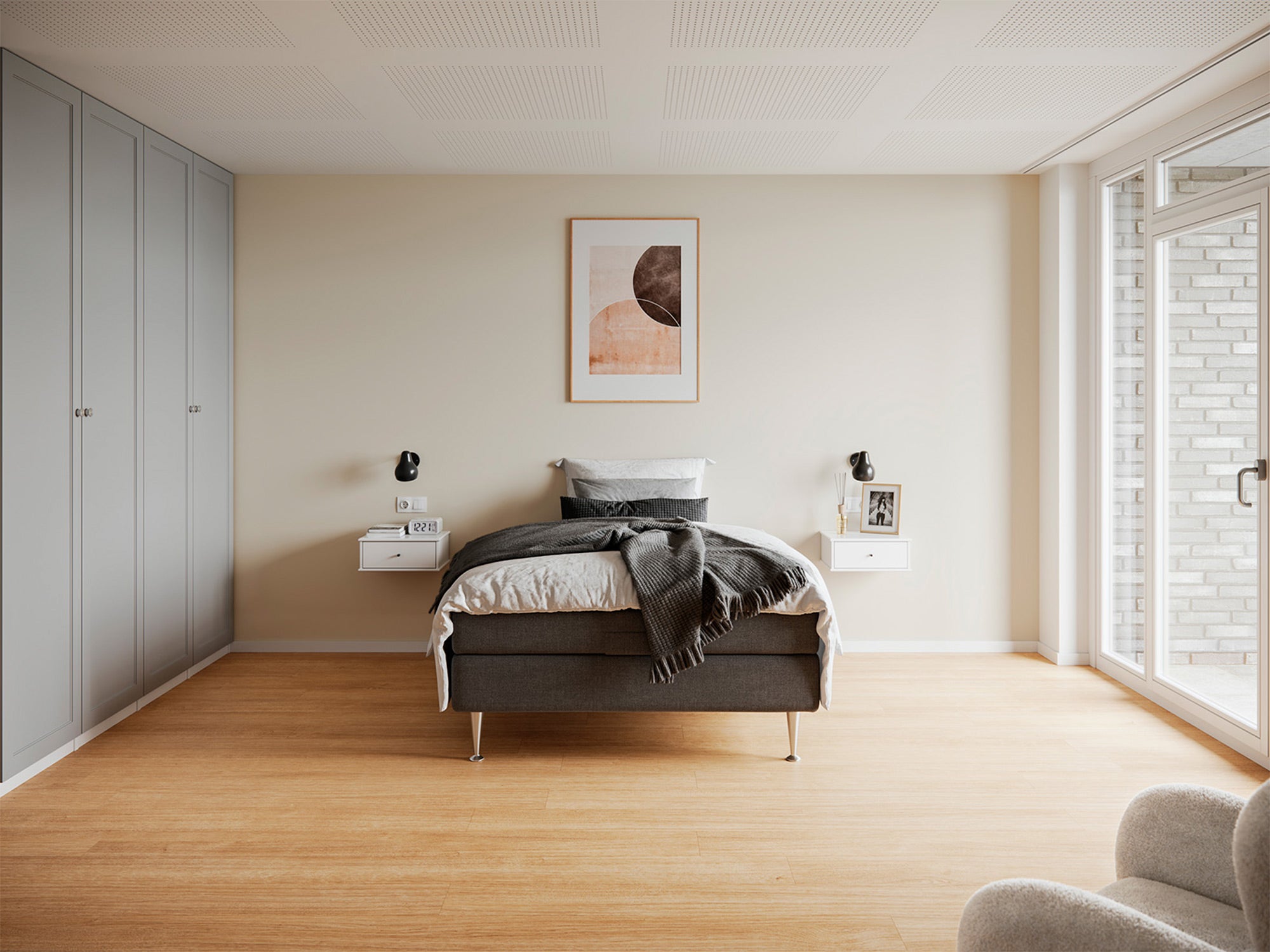 Fabrikkens - Platin | Elevation (Antracit) 120x200 cm.
