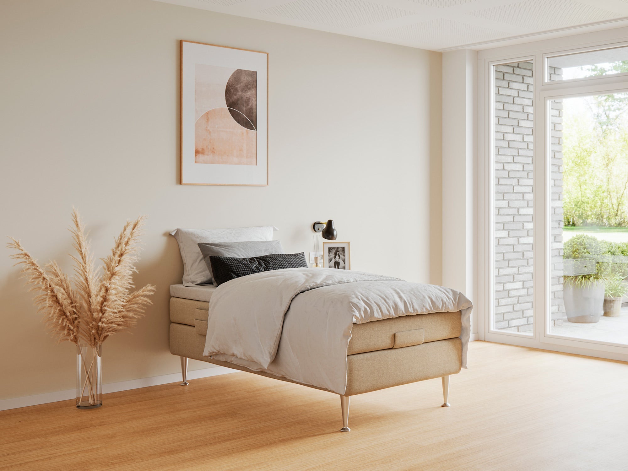 Fagmandens - Platin | Elevation (Sand) 80x200 cm.